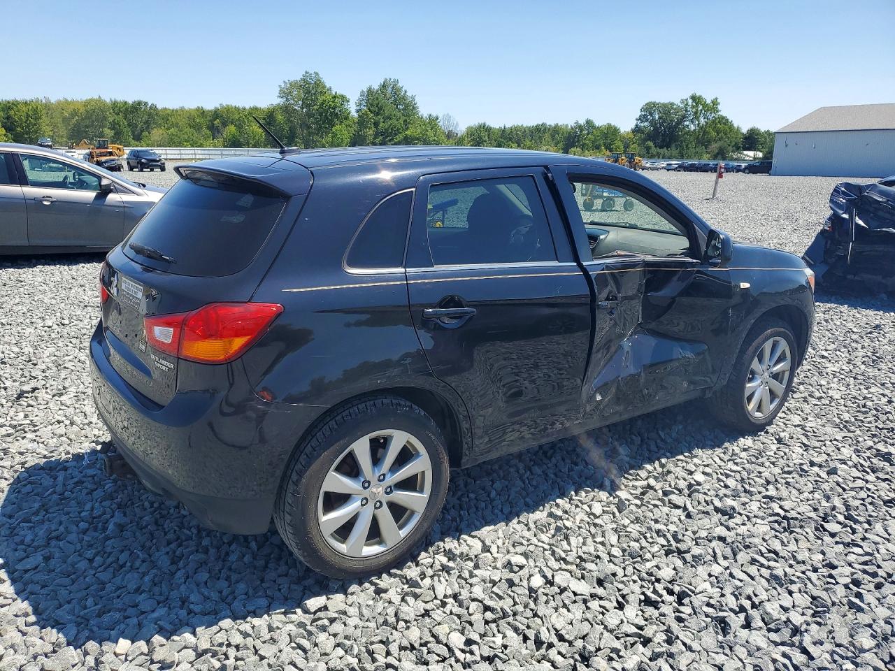 2015 Mitsubishi Outlander Sport Se Черный vin: 4A4AP4AU0FE055397