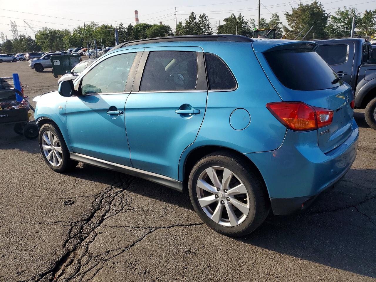 2013 Mitsubishi Outlander Sport Se Blue vin: 4A4AP4AU1DE009798