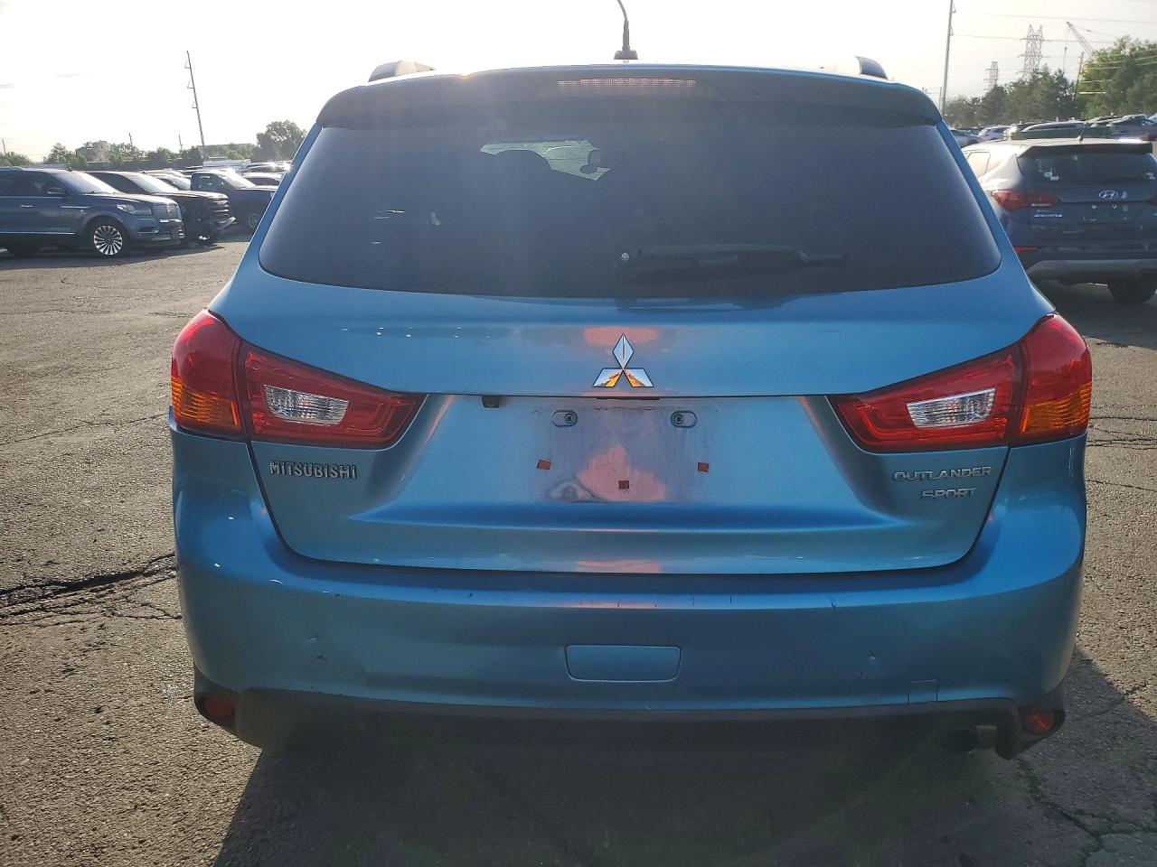 2013 Mitsubishi Outlander Sport Se Blue vin: 4A4AP4AU1DE009798
