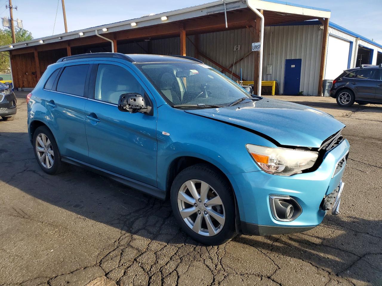 2013 Mitsubishi Outlander Sport Se Blue vin: 4A4AP4AU1DE009798