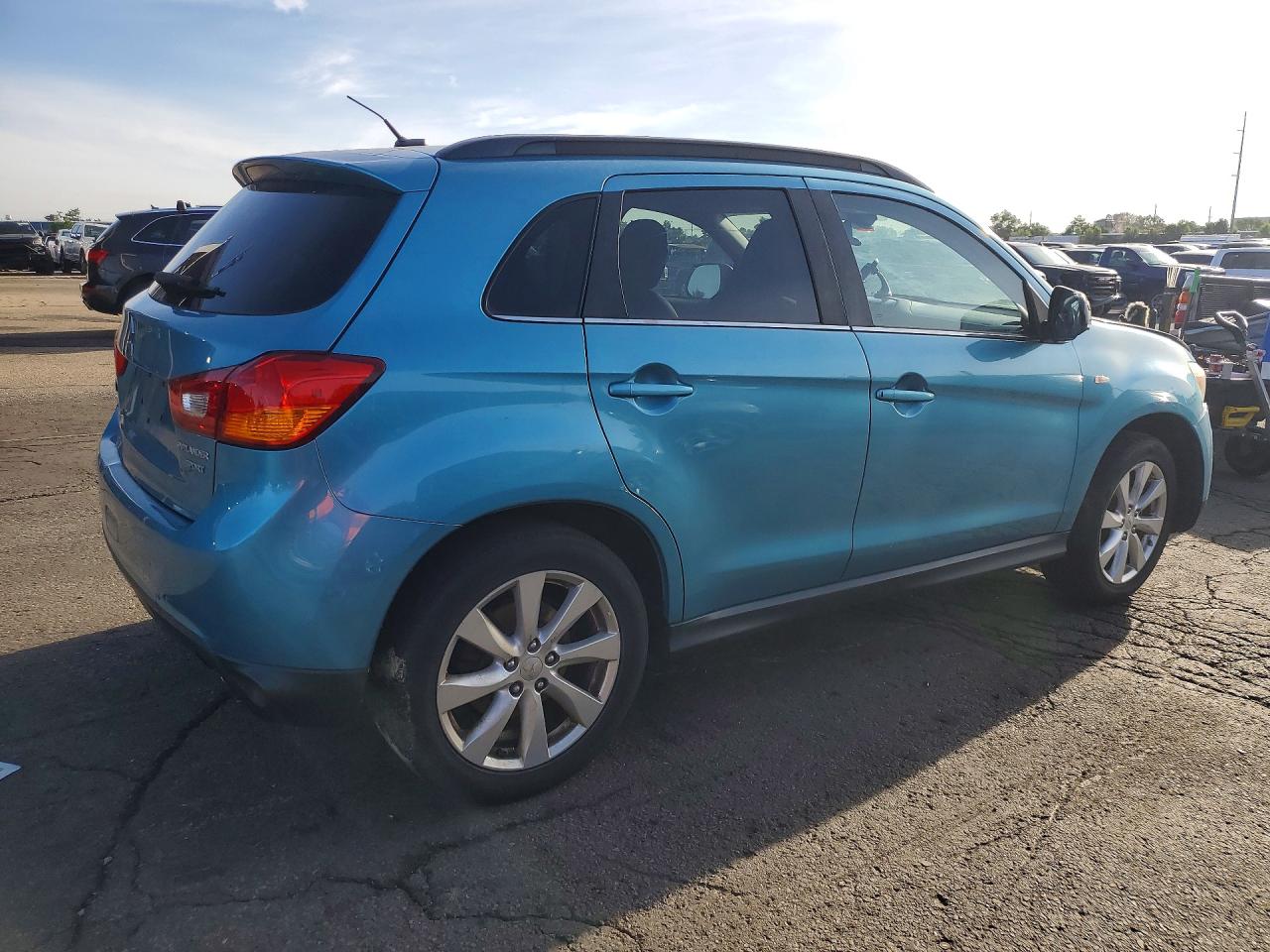 2013 Mitsubishi Outlander Sport Se Blue vin: 4A4AP4AU1DE009798