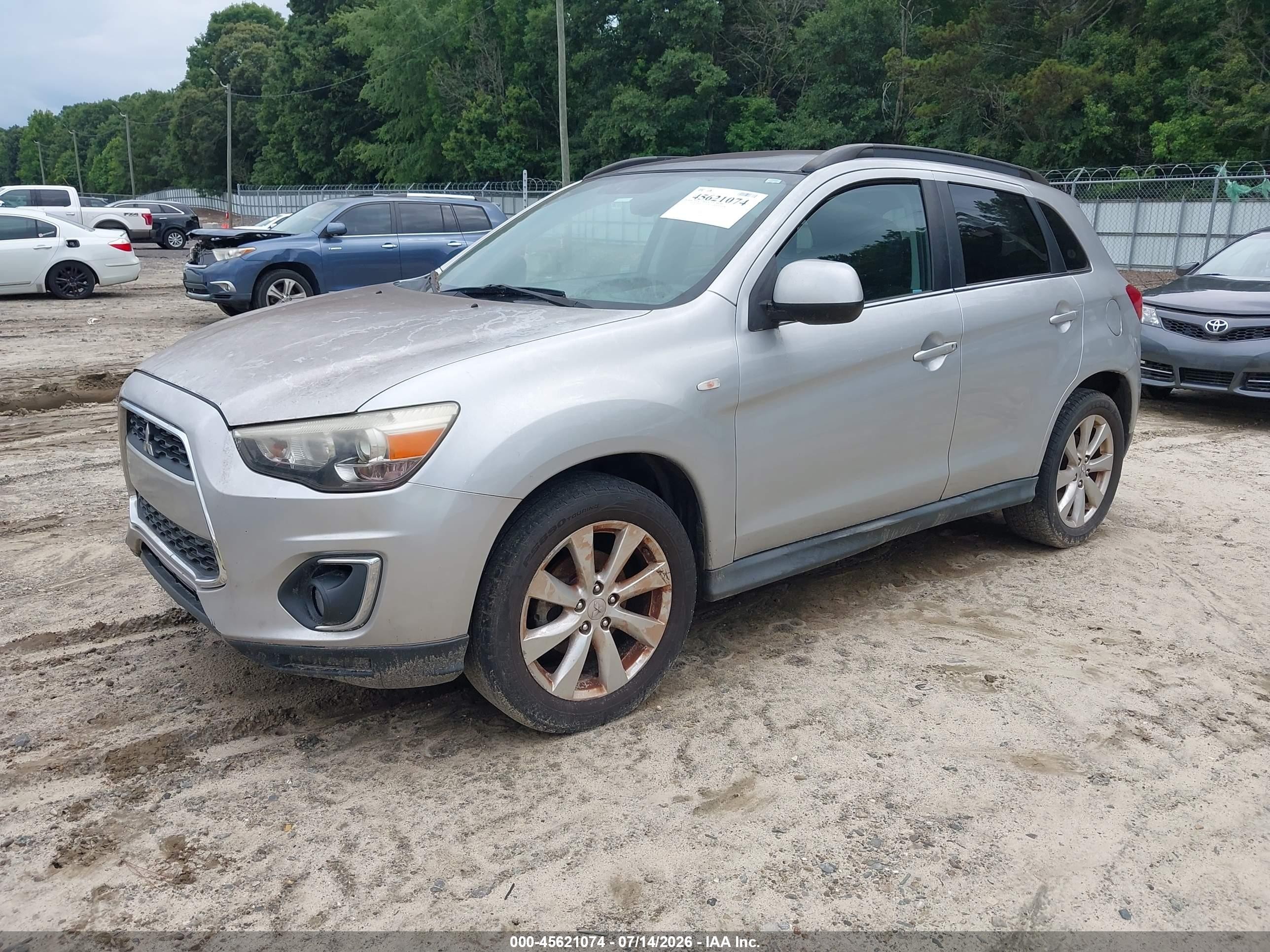 2014 Mitsubishi Outlander Sport Se Silver vin: 4A4AP4AU1EE001413