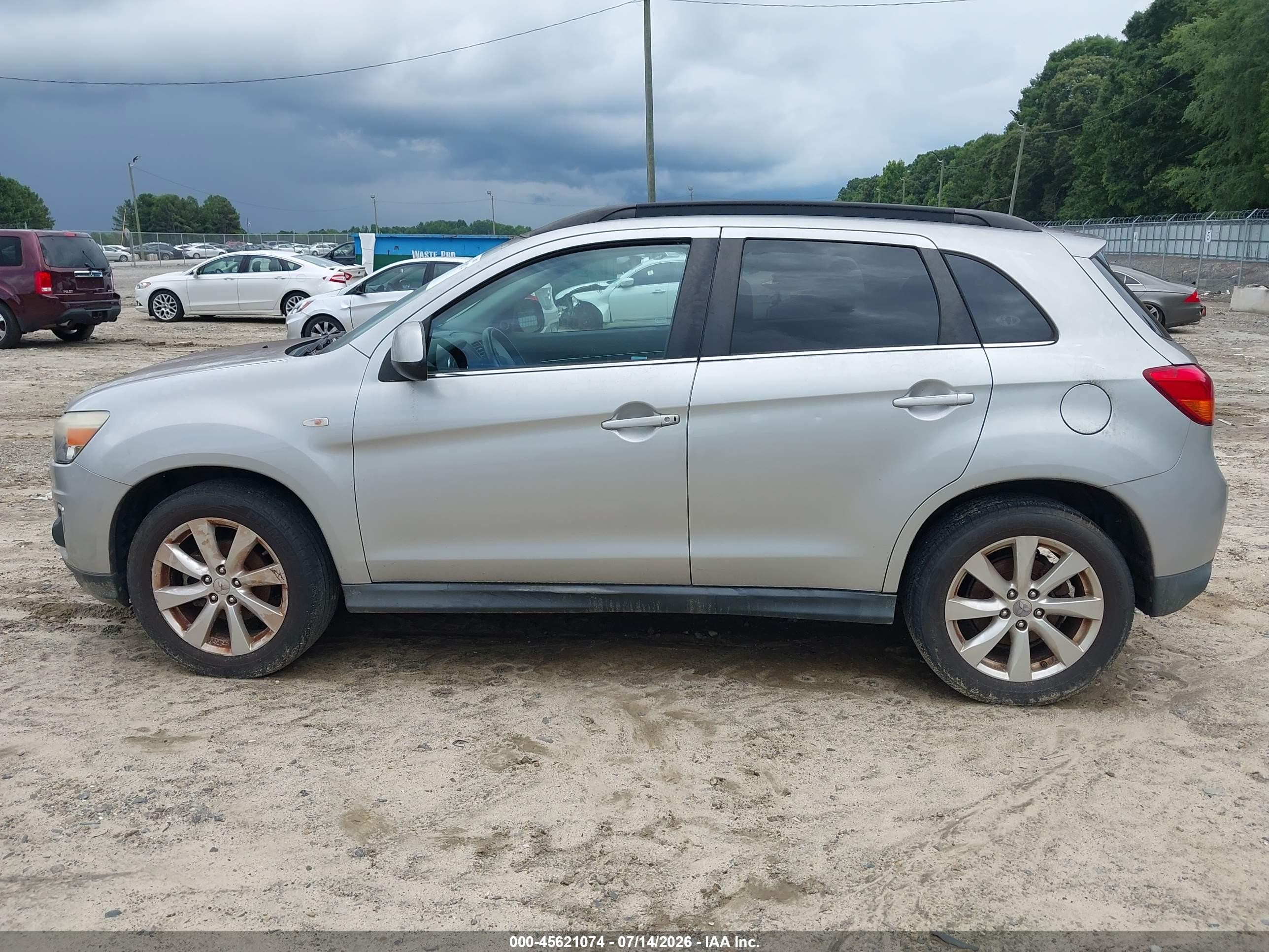2014 Mitsubishi Outlander Sport Se Silver vin: 4A4AP4AU1EE001413