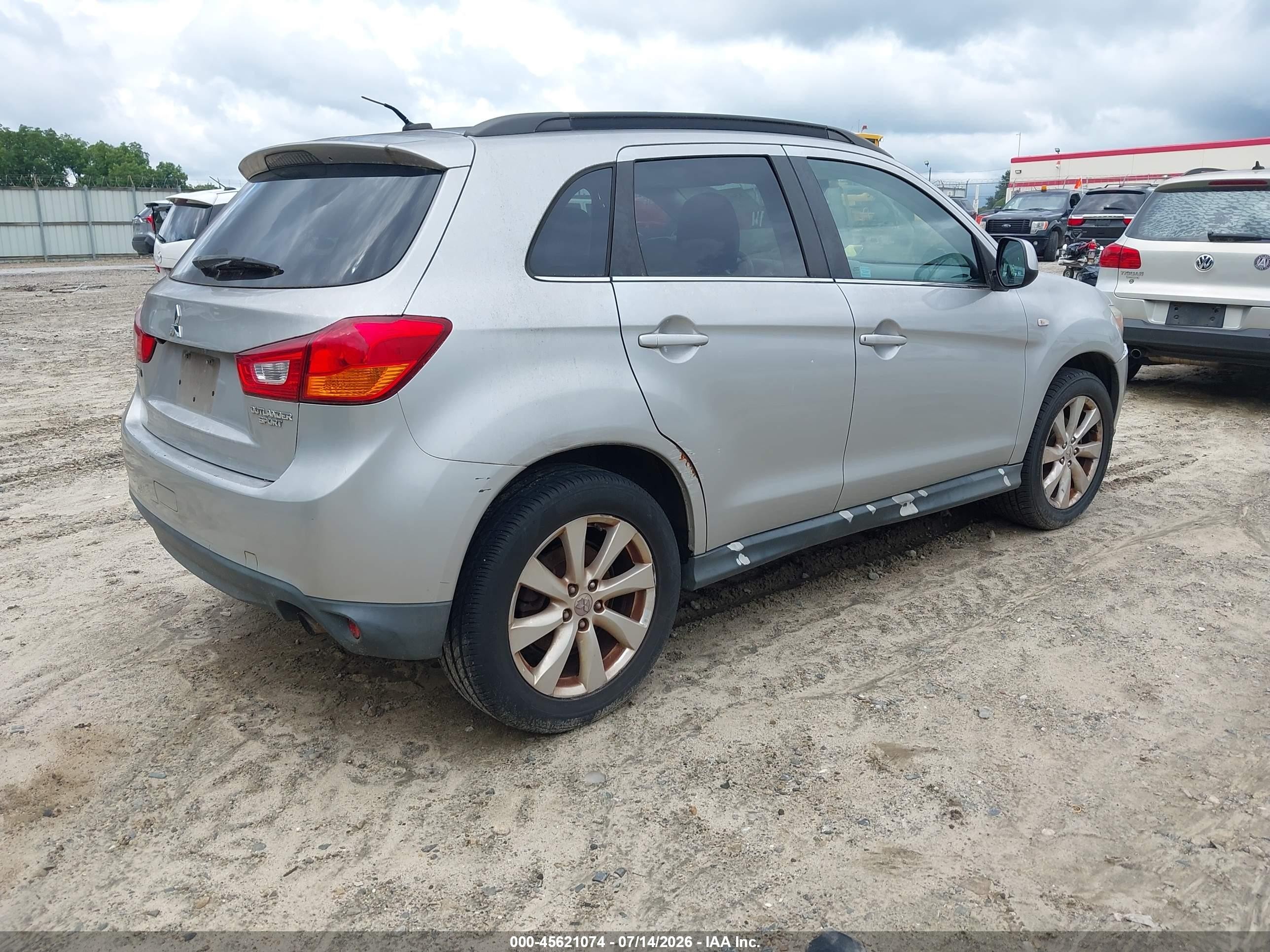 2014 Mitsubishi Outlander Sport Se Silver vin: 4A4AP4AU1EE001413