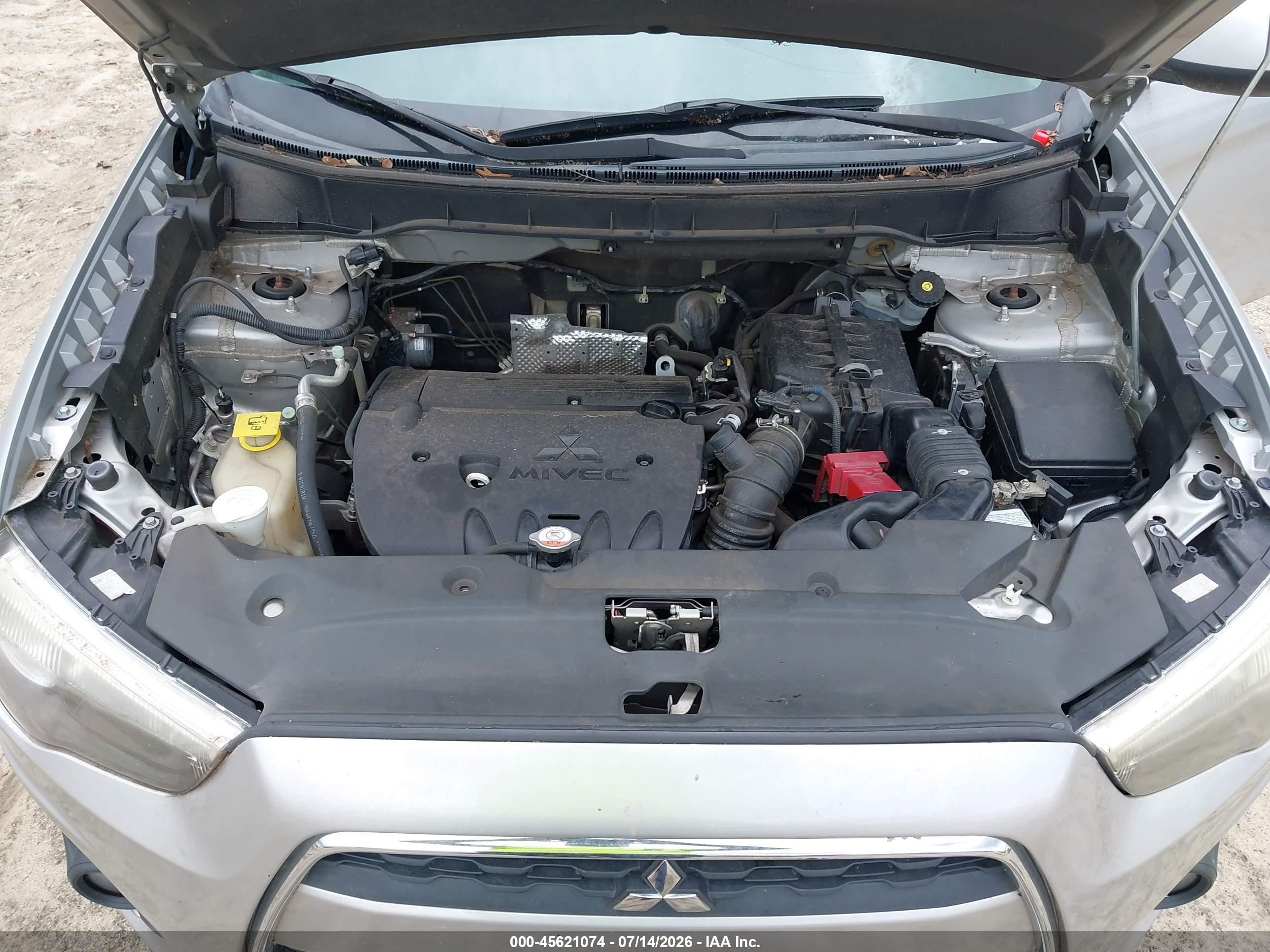 2014 Mitsubishi Outlander Sport Se Silver vin: 4A4AP4AU1EE001413