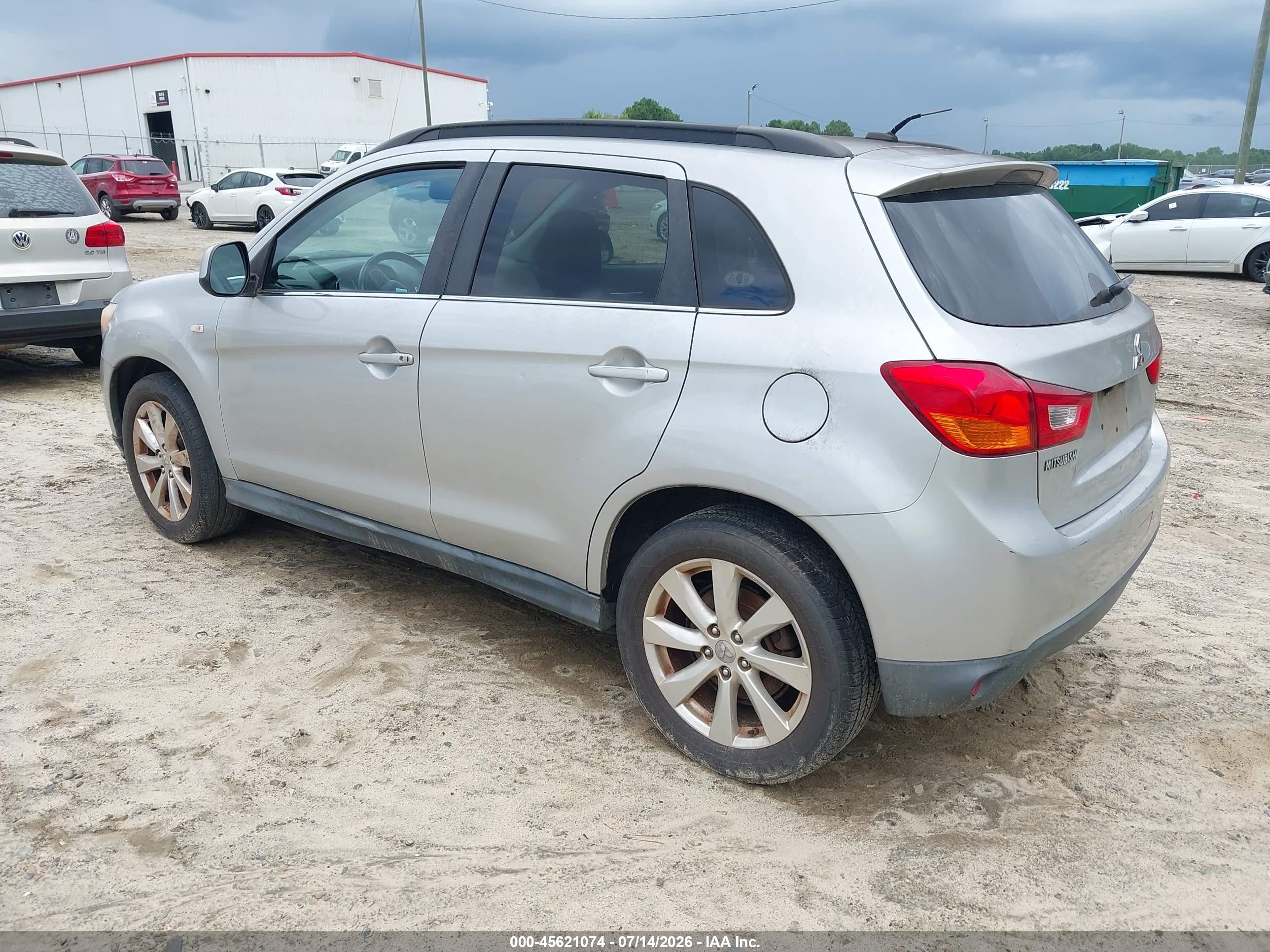 2014 Mitsubishi Outlander Sport Se Silver vin: 4A4AP4AU1EE001413