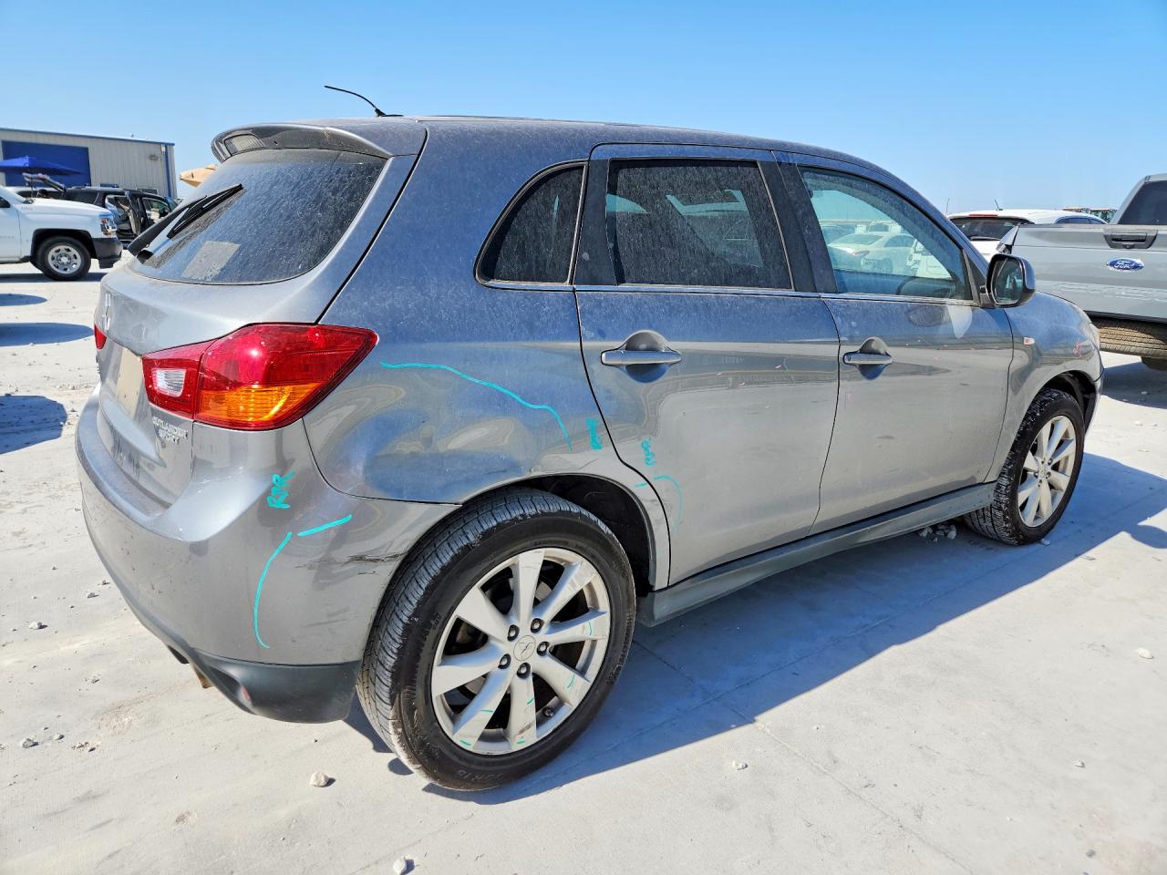 2014 Mitsubishi Outlander Sport Se Gray vin: 4A4AP4AU1EE017854
