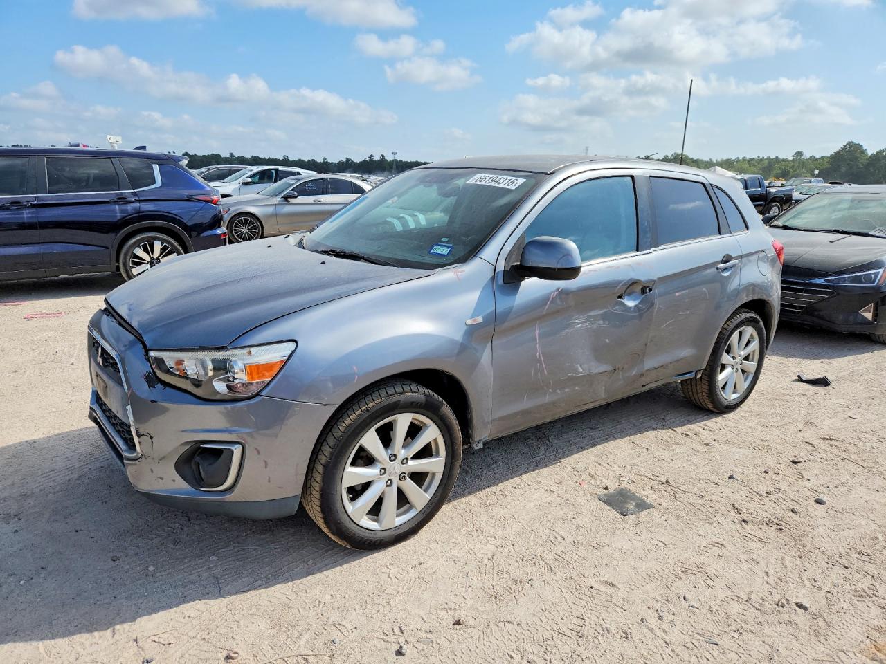 2014 Mitsubishi Outlander Sport Se Gray vin: 4A4AP4AU1EE031043