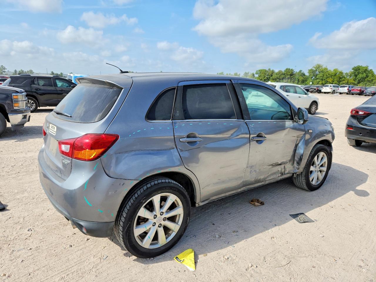 2014 Mitsubishi Outlander Sport Se Серый vin: 4A4AP4AU1EE031043