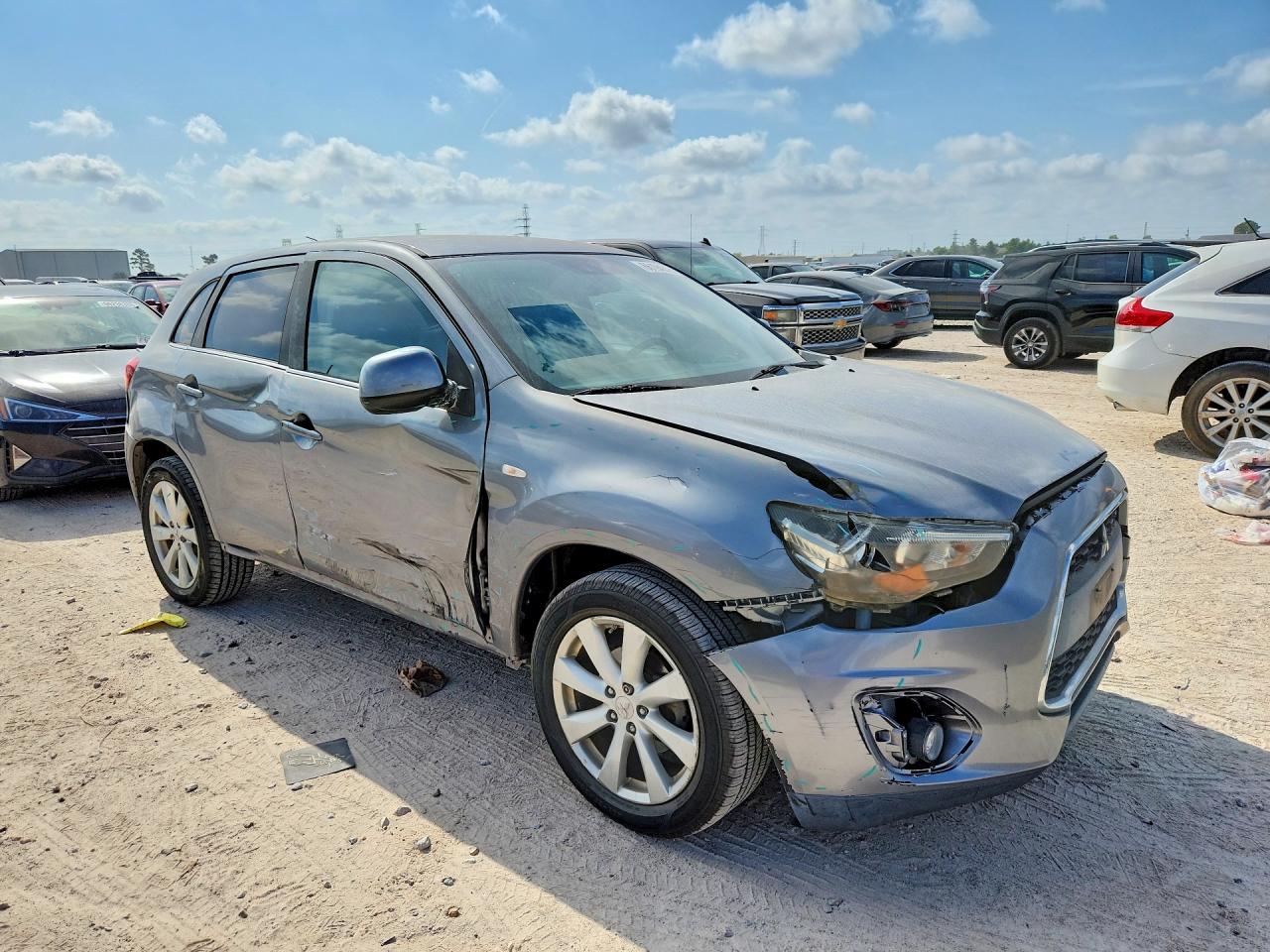 2014 Mitsubishi Outlander Sport Se Серый vin: 4A4AP4AU1EE031043