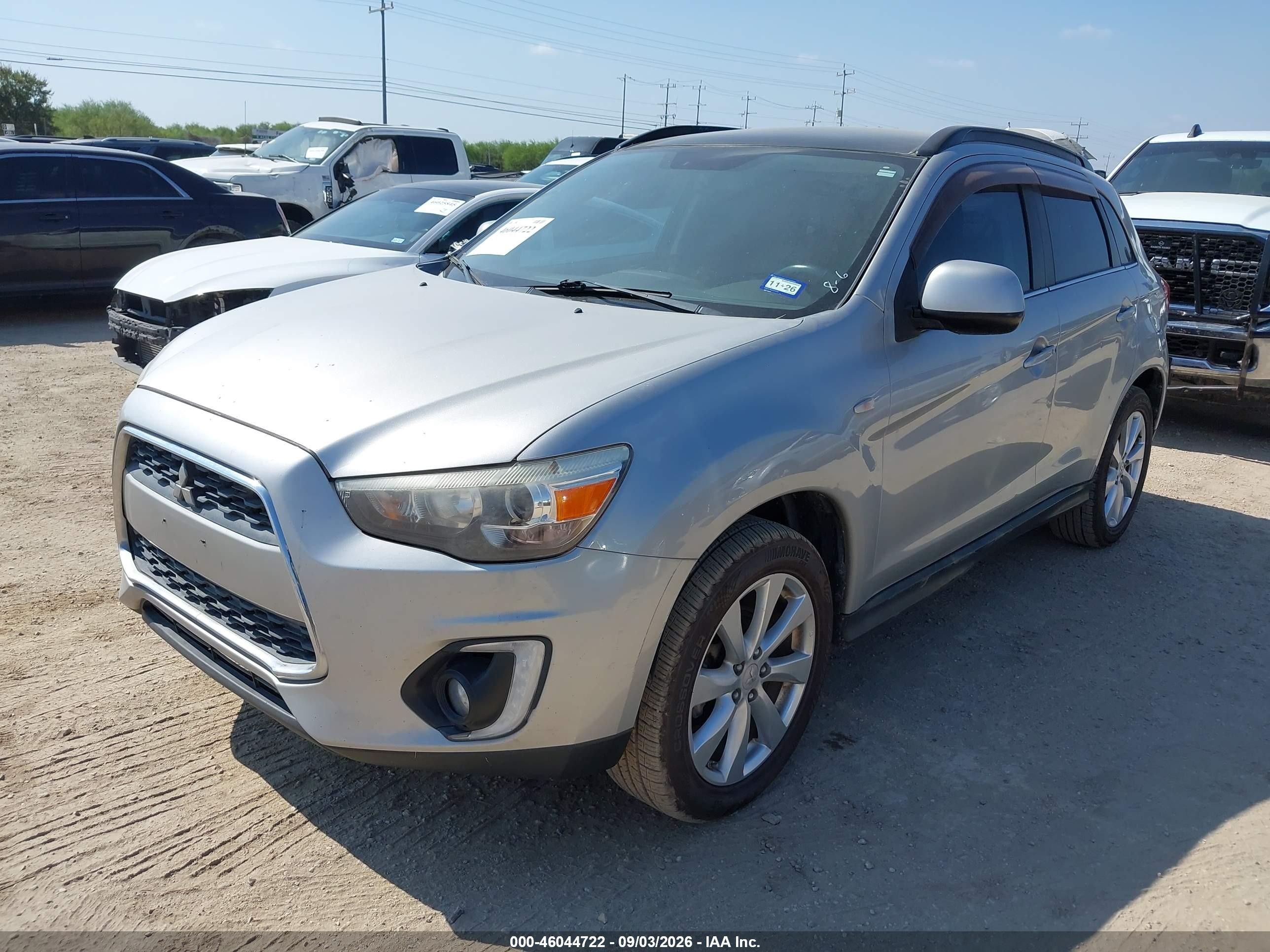 2015 Mitsubishi Outlander Sport Se Silver vin: 4A4AP4AU1FE042836
