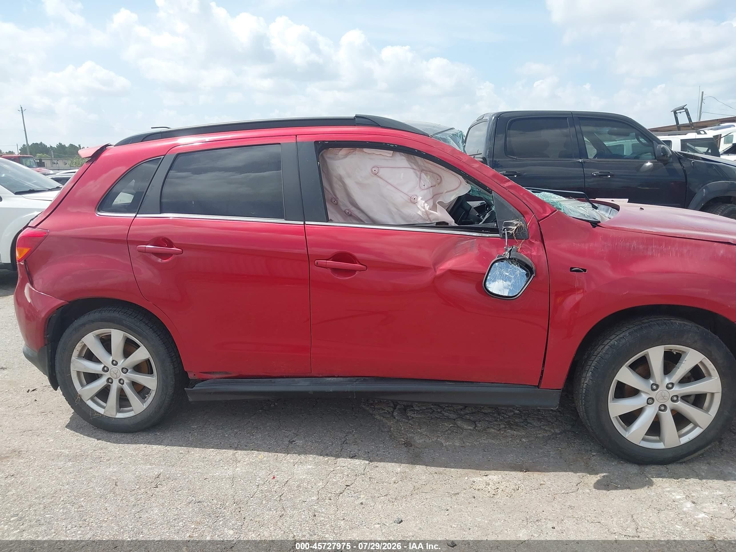 2013 Mitsubishi Outlander Sport Se Red vin: 4A4AP4AU3DE007678