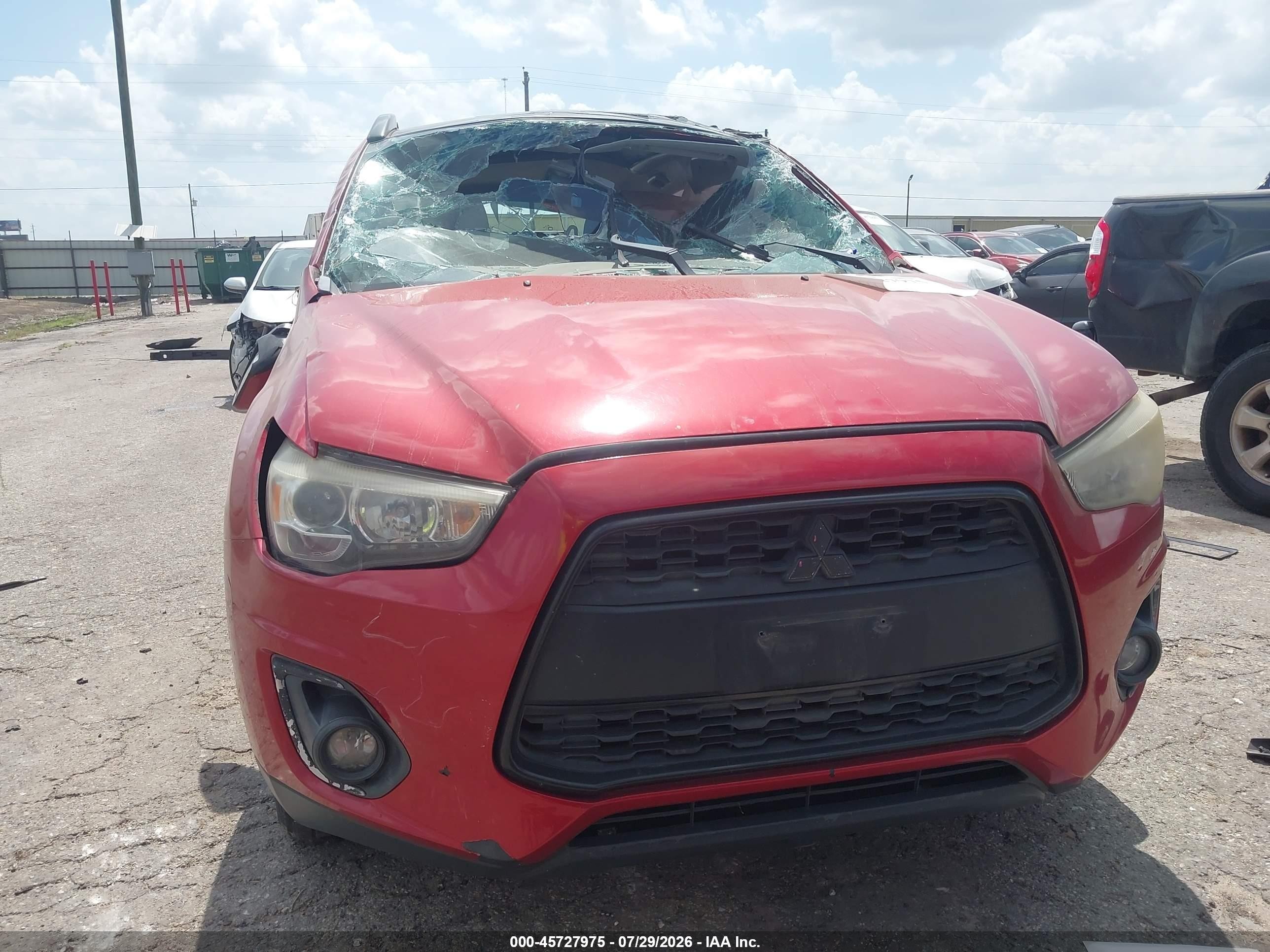 2013 Mitsubishi Outlander Sport Se Red vin: 4A4AP4AU3DE007678