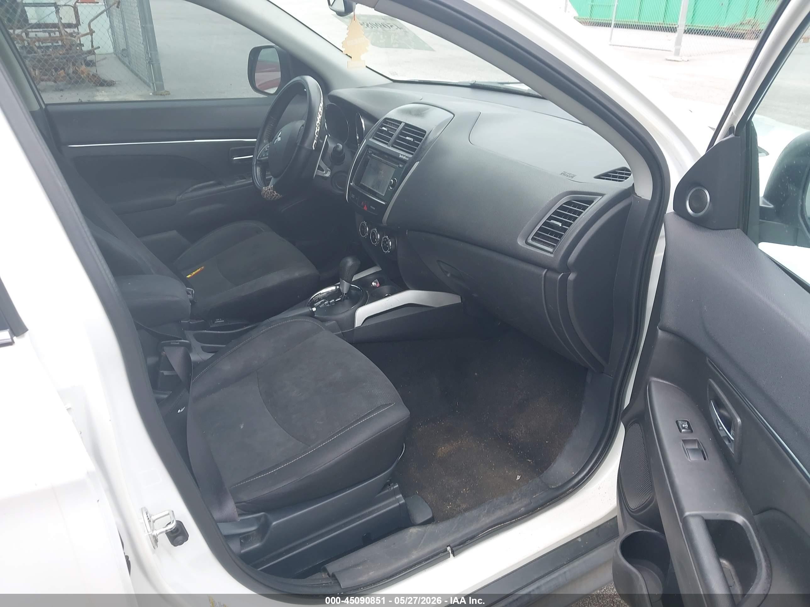 2014 Mitsubishi Outlander Sport Se White vin: 4A4AP4AU3EE009142