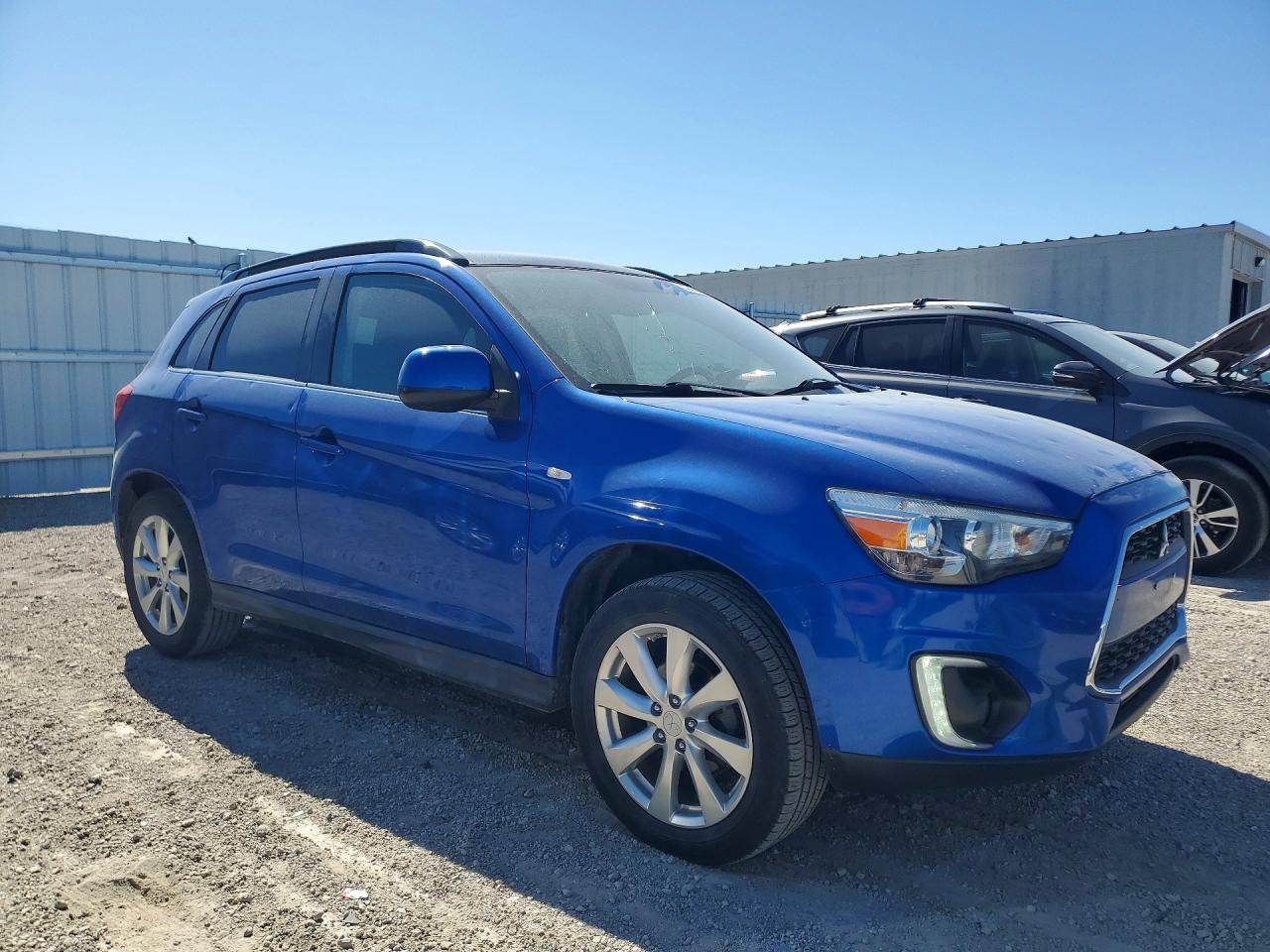 2015 Mitsubishi Outlander Sport Se Синий vin: 4A4AP4AU3FE057581