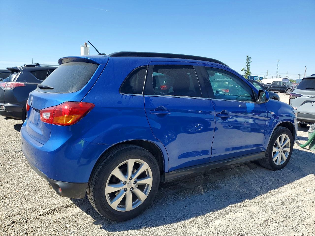 2015 Mitsubishi Outlander Sport Se Синий vin: 4A4AP4AU3FE057581