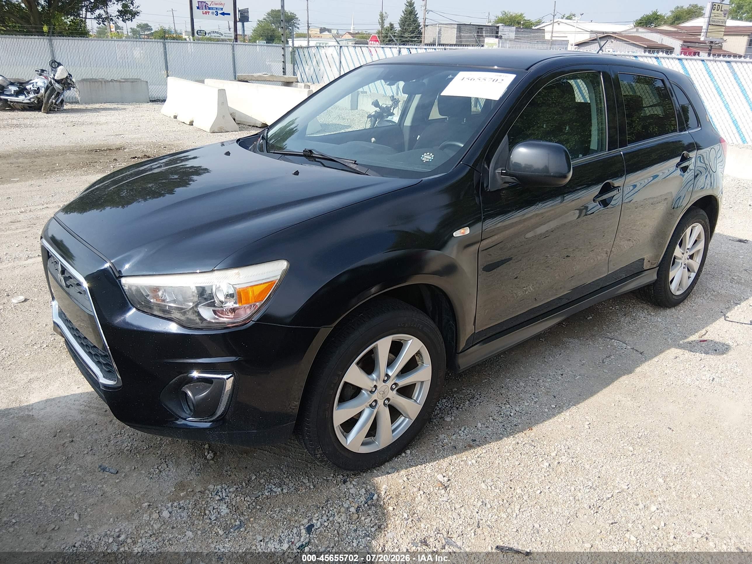 2013 Mitsubishi Outlander Sport Se Черный vin: 4A4AP4AU4DE008631