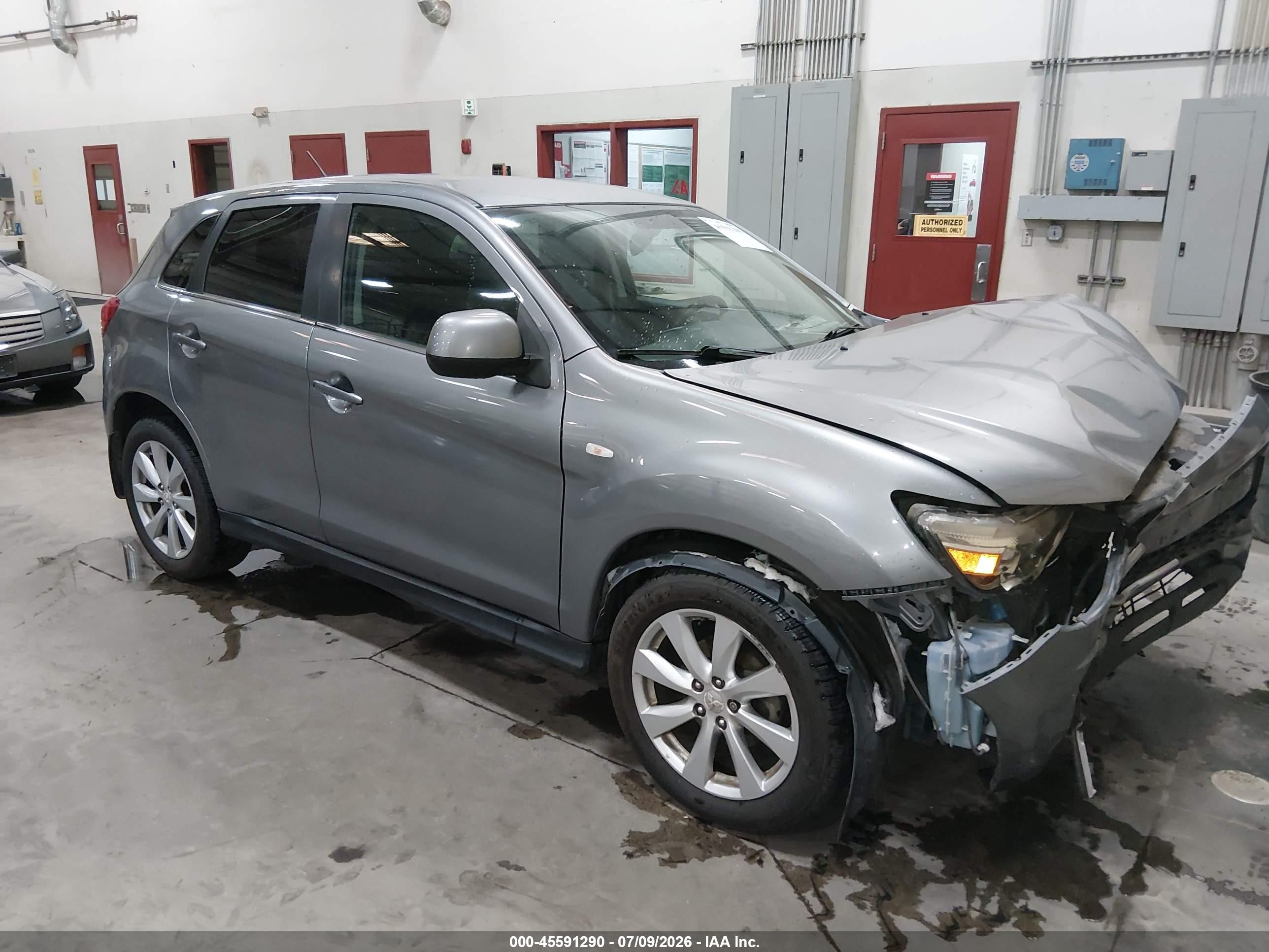 2015 Mitsubishi Outlander Sport Se Gray vin: 4A4AP4AU4FE014559