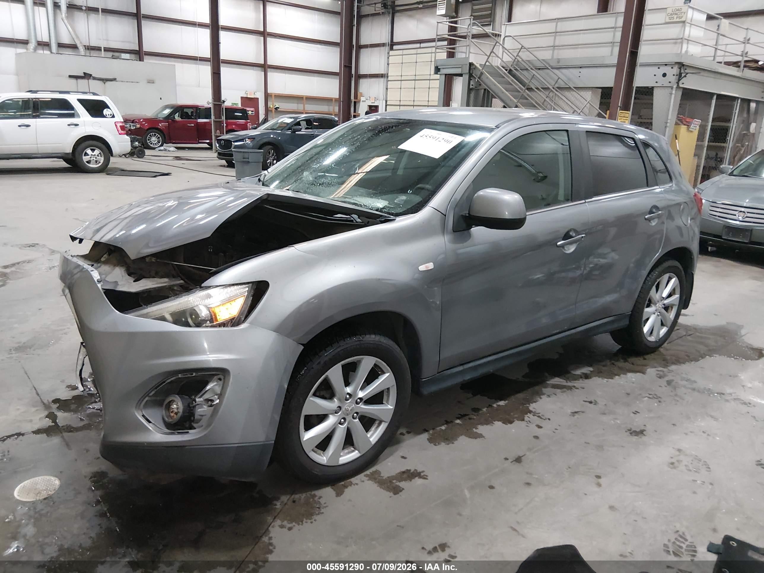 2015 Mitsubishi Outlander Sport Se Gray vin: 4A4AP4AU4FE014559