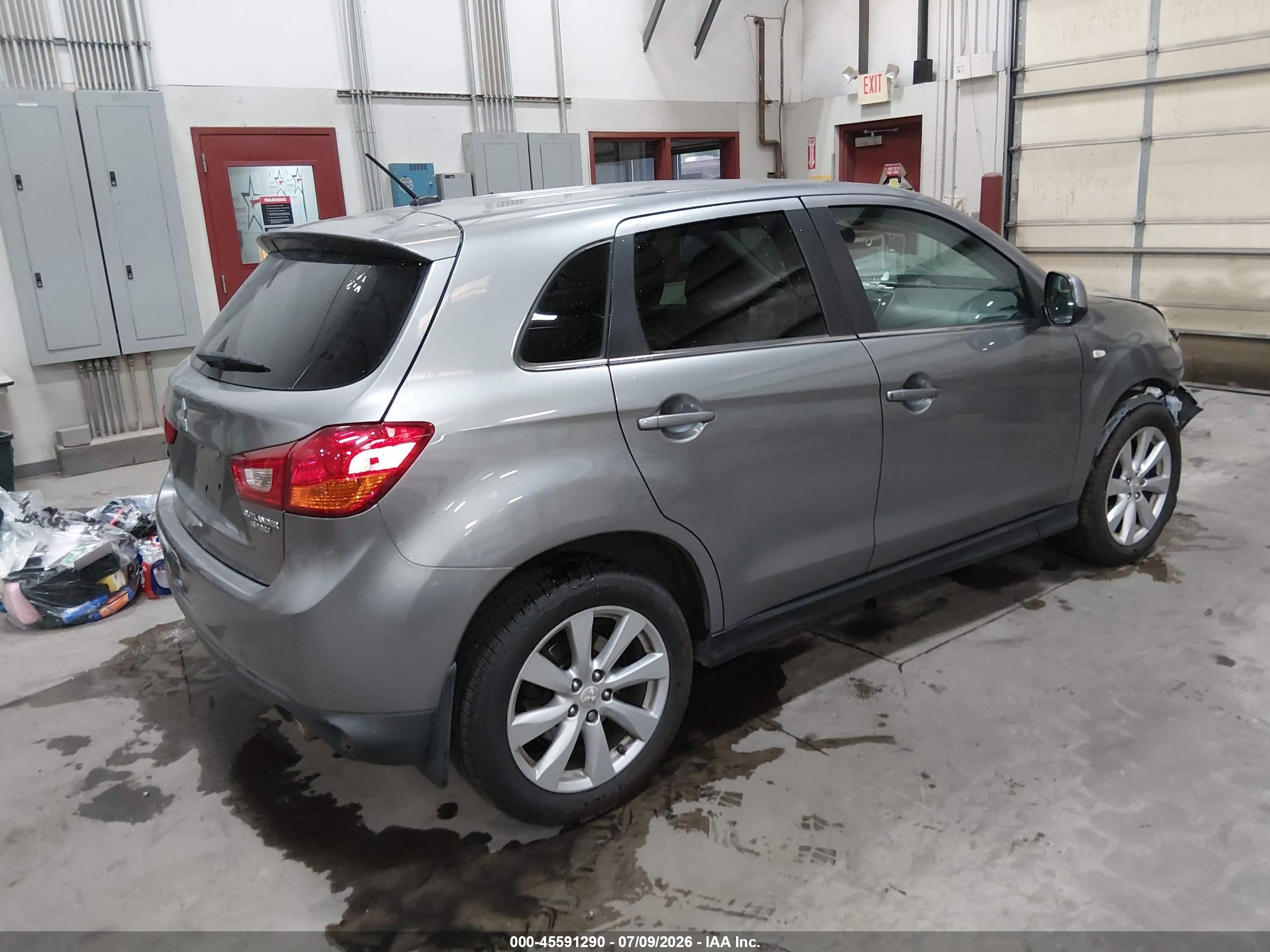 2015 Mitsubishi Outlander Sport Se Gray vin: 4A4AP4AU4FE014559