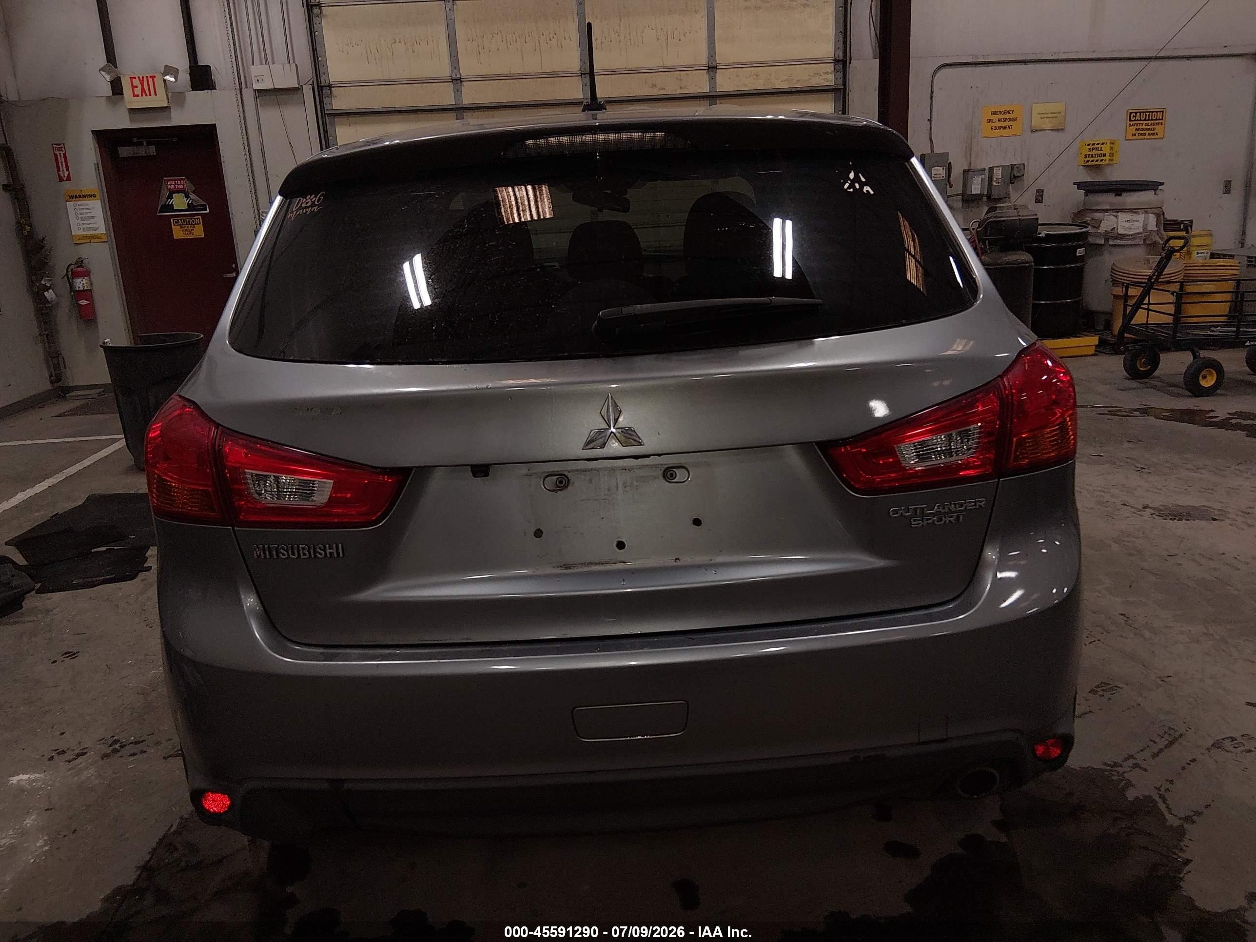 2015 Mitsubishi Outlander Sport Se Gray vin: 4A4AP4AU4FE014559
