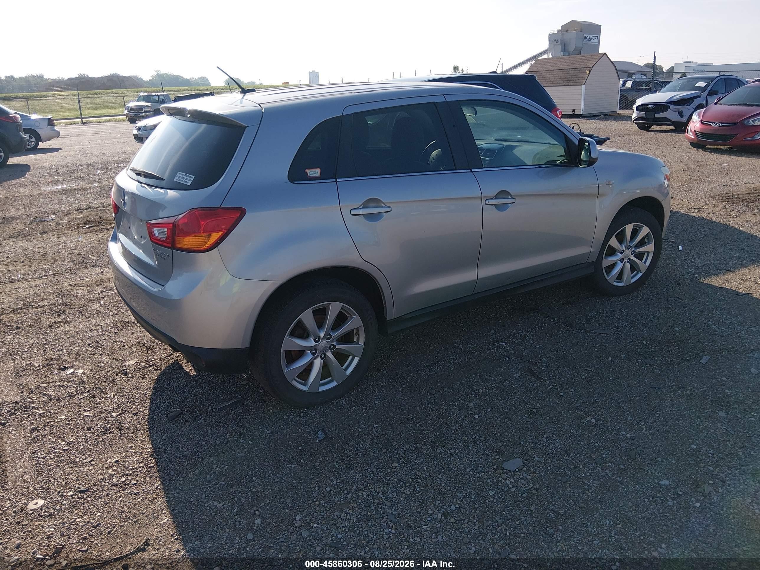 2015 Mitsubishi Outlander Sport Se Silver vin: 4A4AP4AU4FE029532