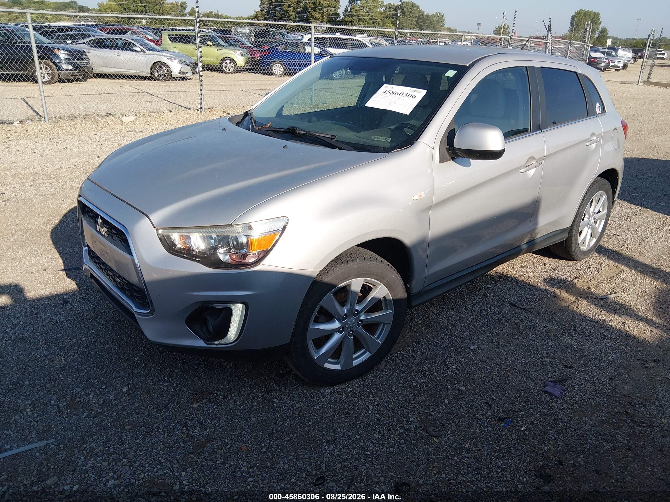 2015 Mitsubishi Outlander Sport Se Silver vin: 4A4AP4AU4FE029532