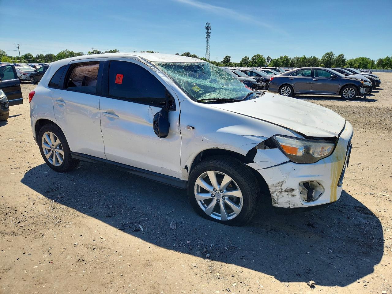 2015 Mitsubishi Outlander Sport Se White vin: 4A4AP4AU4FE061817