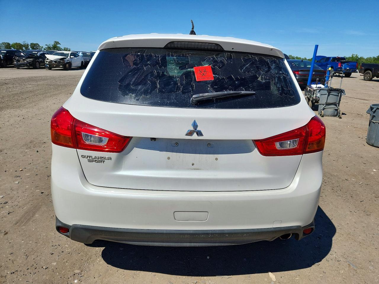 2015 Mitsubishi Outlander Sport Se White vin: 4A4AP4AU4FE061817