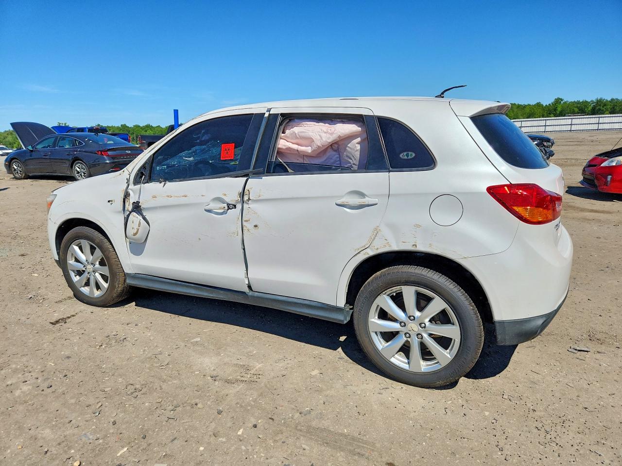 2015 Mitsubishi Outlander Sport Se White vin: 4A4AP4AU4FE061817