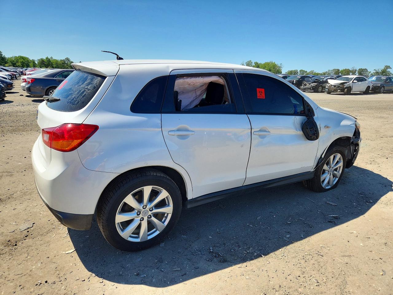 2015 Mitsubishi Outlander Sport Se White vin: 4A4AP4AU4FE061817