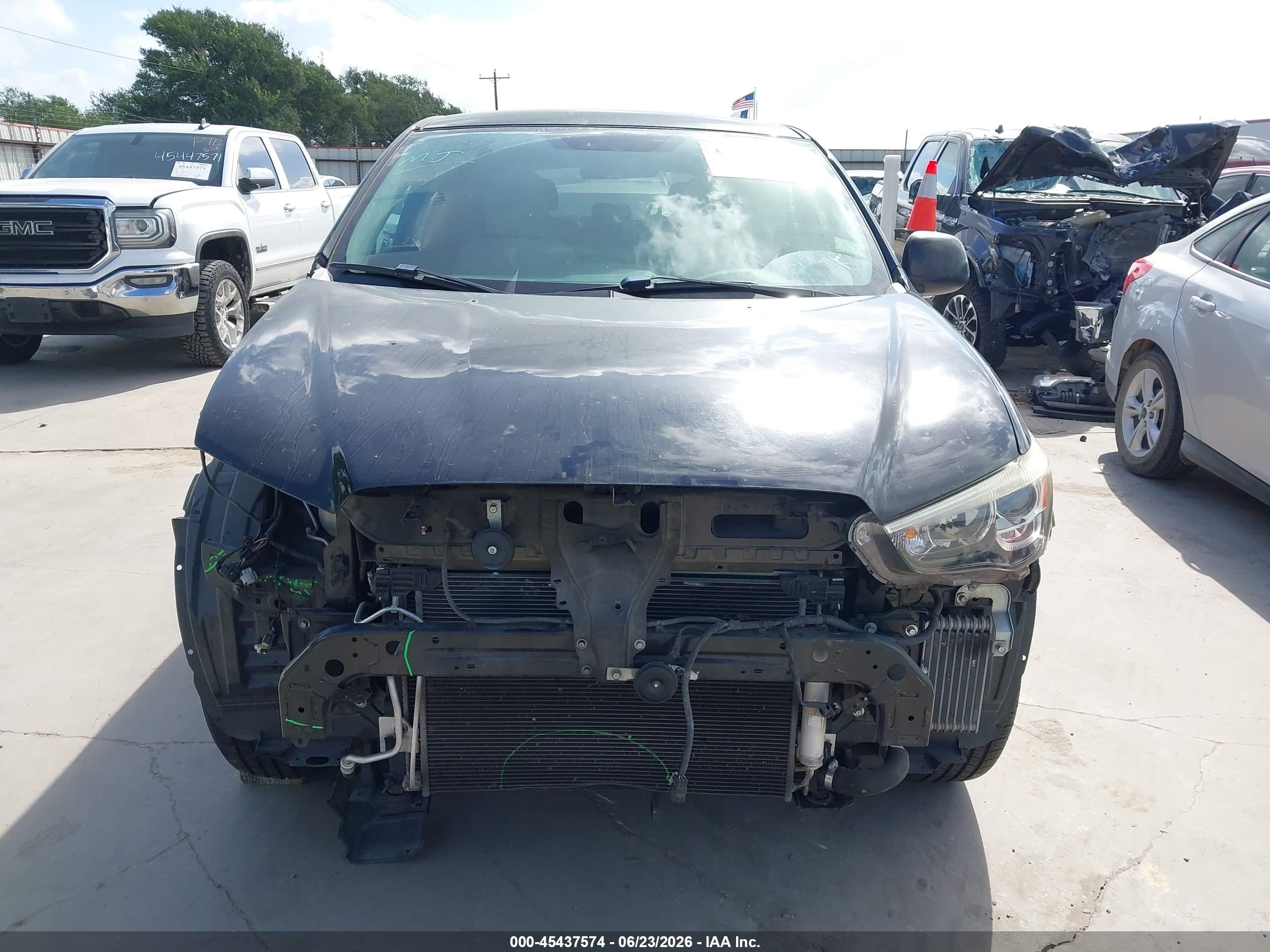 2015 Mitsubishi Outlander Sport Se Черный vin: 4A4AP4AU4FE062725