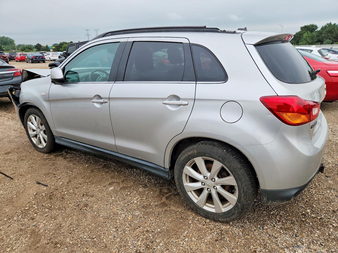2013 Mitsubishi Outlander Sport Se Серебряный vin: 4A4AP4AU5DE001025