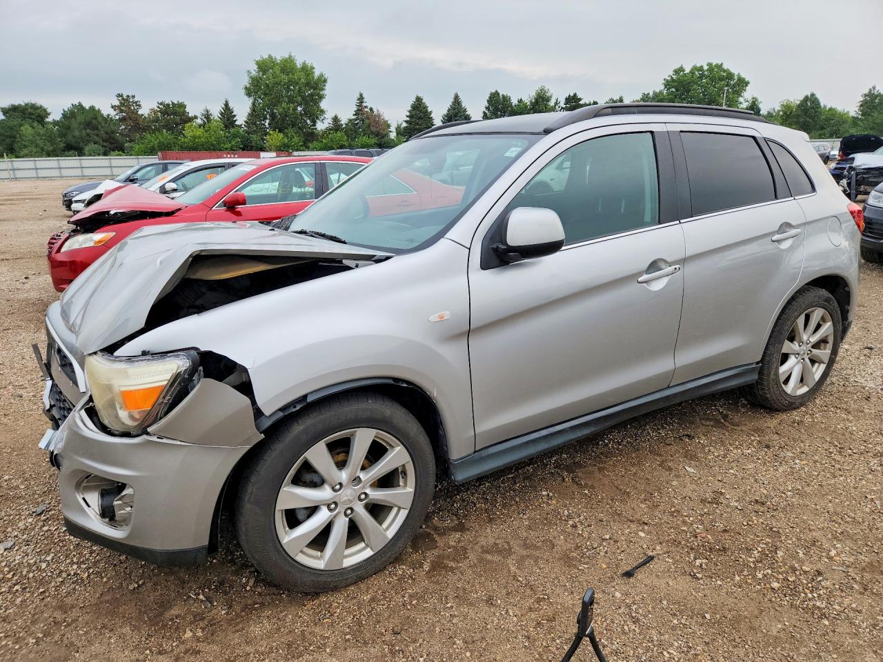 2013 Mitsubishi Outlander Sport Se Silver vin: 4A4AP4AU5DE001025