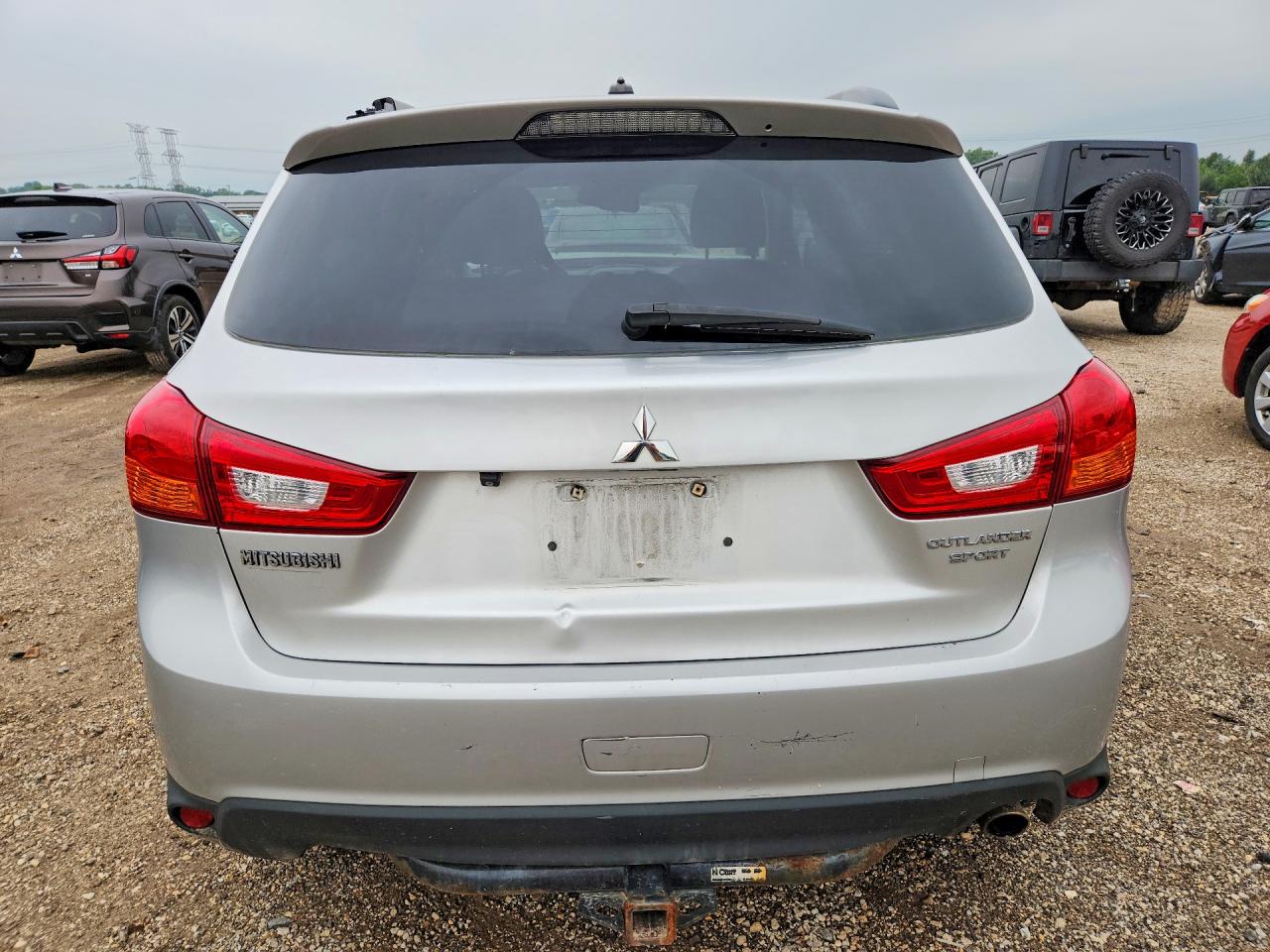 2013 Mitsubishi Outlander Sport Se Серебряный vin: 4A4AP4AU5DE001025