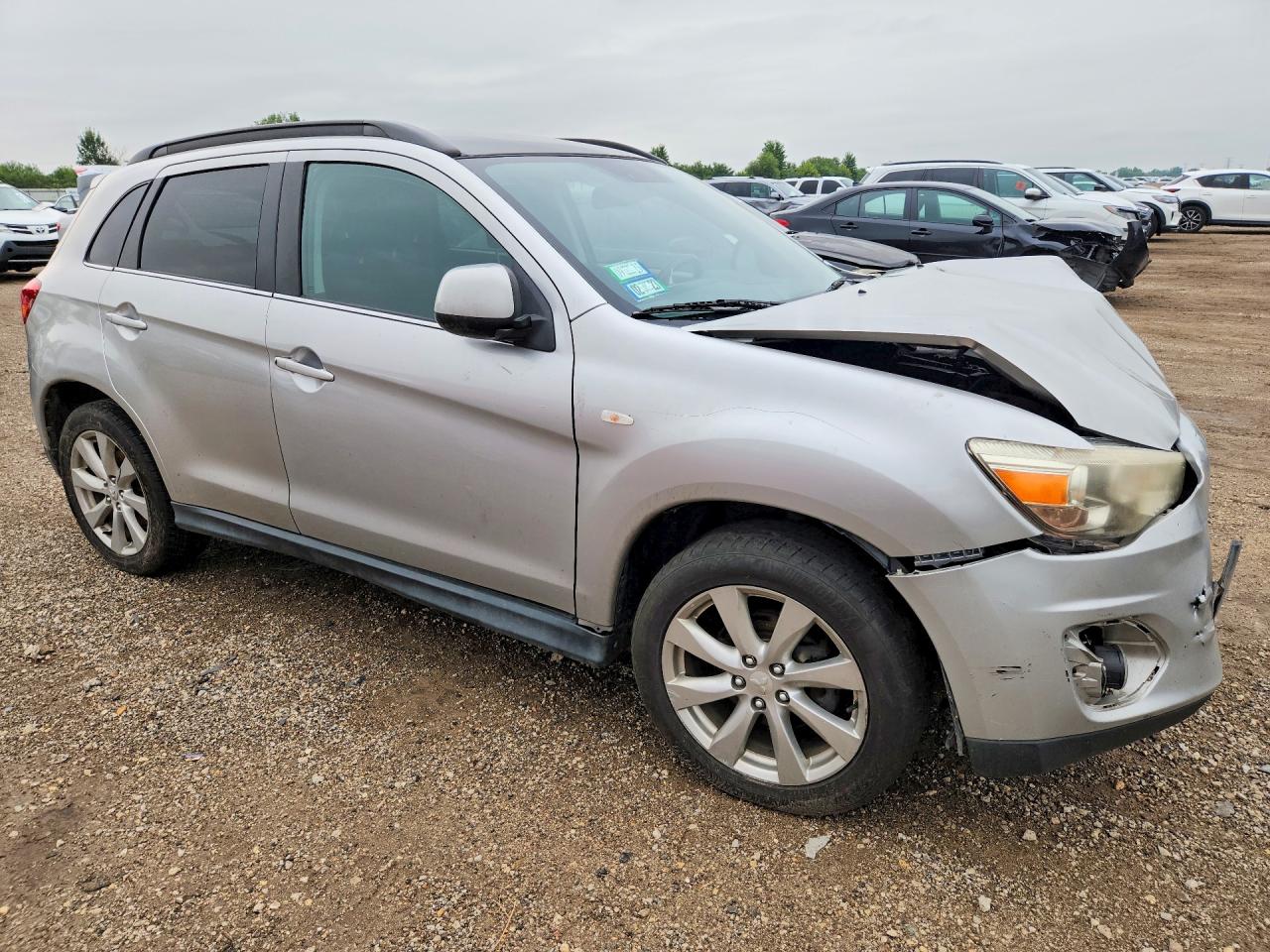 2013 Mitsubishi Outlander Sport Se Серебряный vin: 4A4AP4AU5DE001025