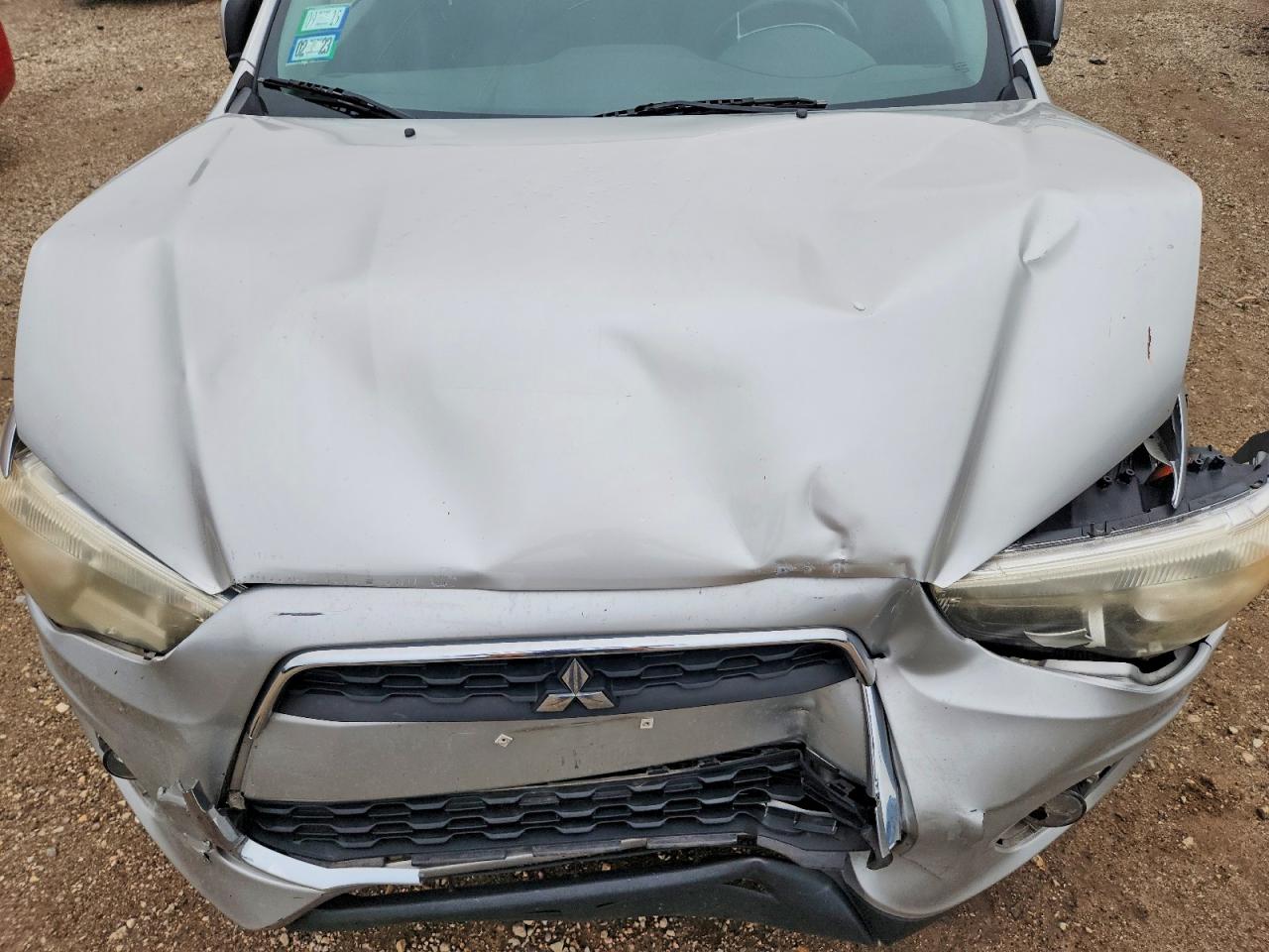 2013 Mitsubishi Outlander Sport Se Серебряный vin: 4A4AP4AU5DE001025