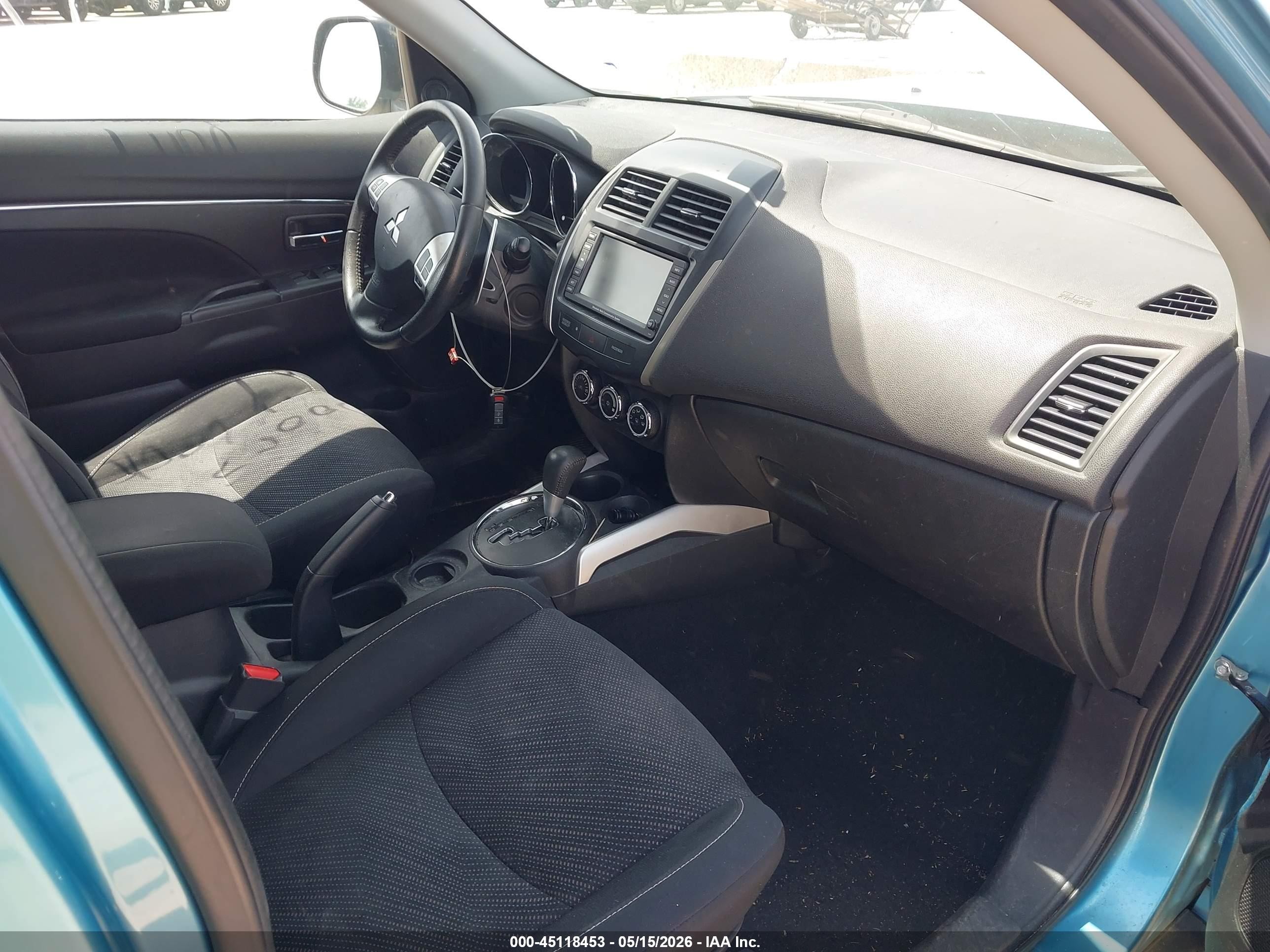 2013 Mitsubishi Outlander Sport Se Blue vin: 4A4AP4AU5DE008329