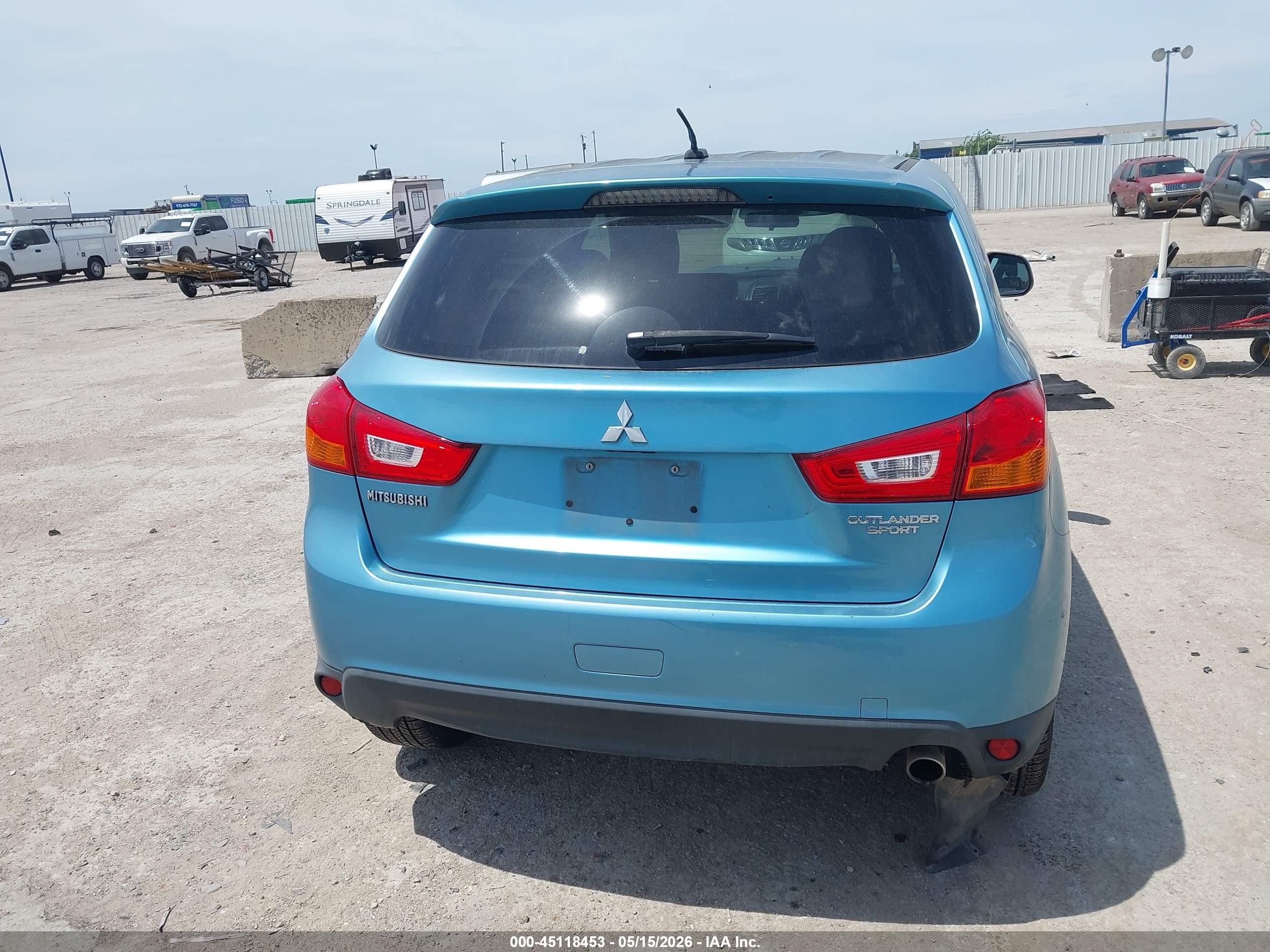 2013 Mitsubishi Outlander Sport Se Blue vin: 4A4AP4AU5DE008329