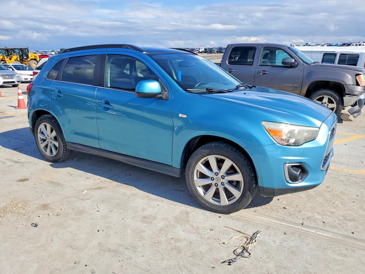 2013 Mitsubishi Outlander Sport Se Turquoise vin: 4A4AP4AU5DE009710