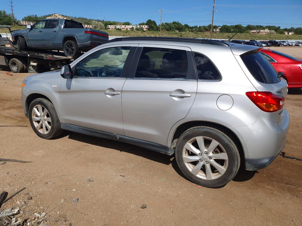 2014 Mitsubishi Outlander Sport Se Silver vin: 4A4AP4AU5EE030641