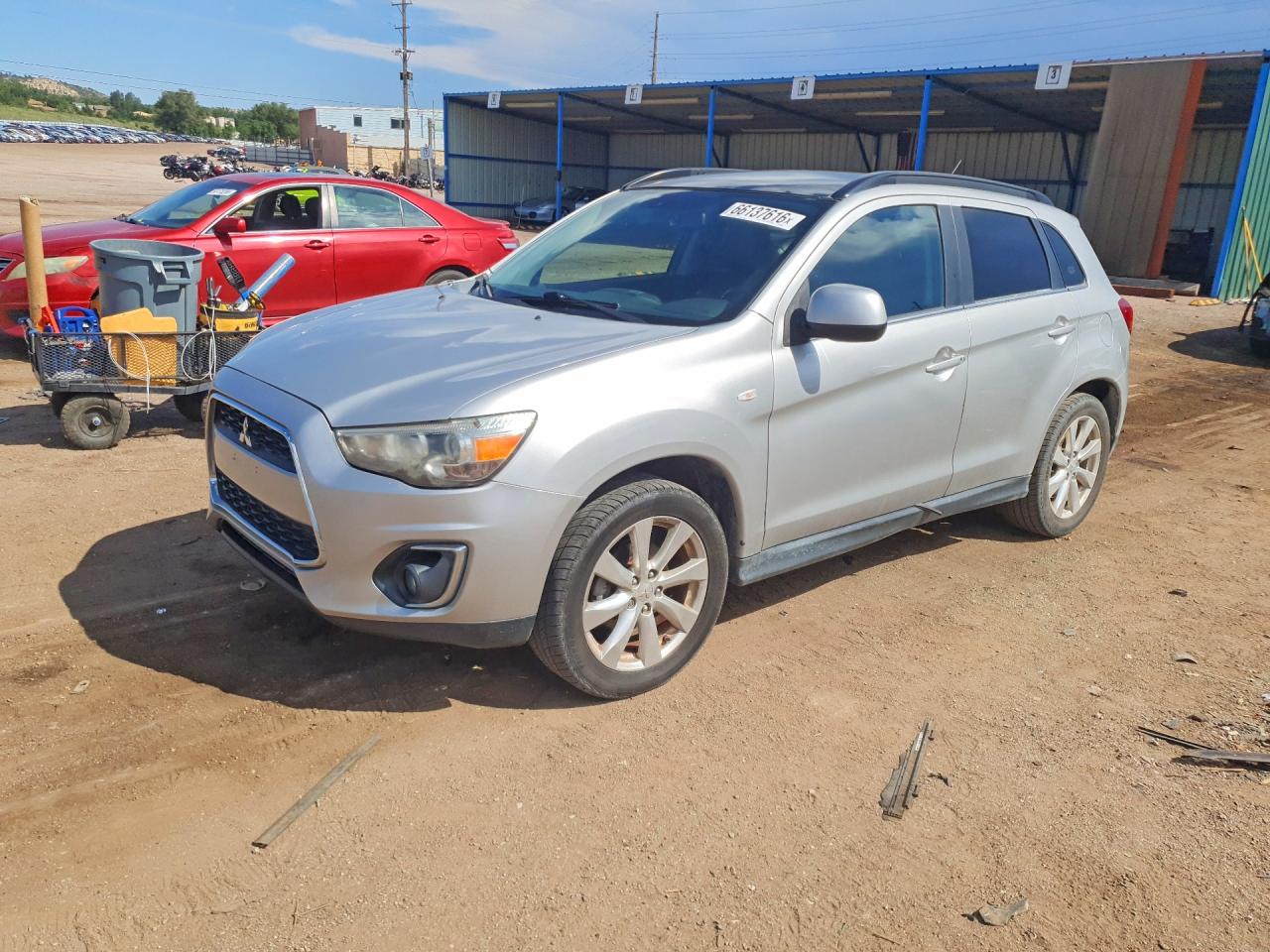 2014 Mitsubishi Outlander Sport Se Silver vin: 4A4AP4AU5EE030641