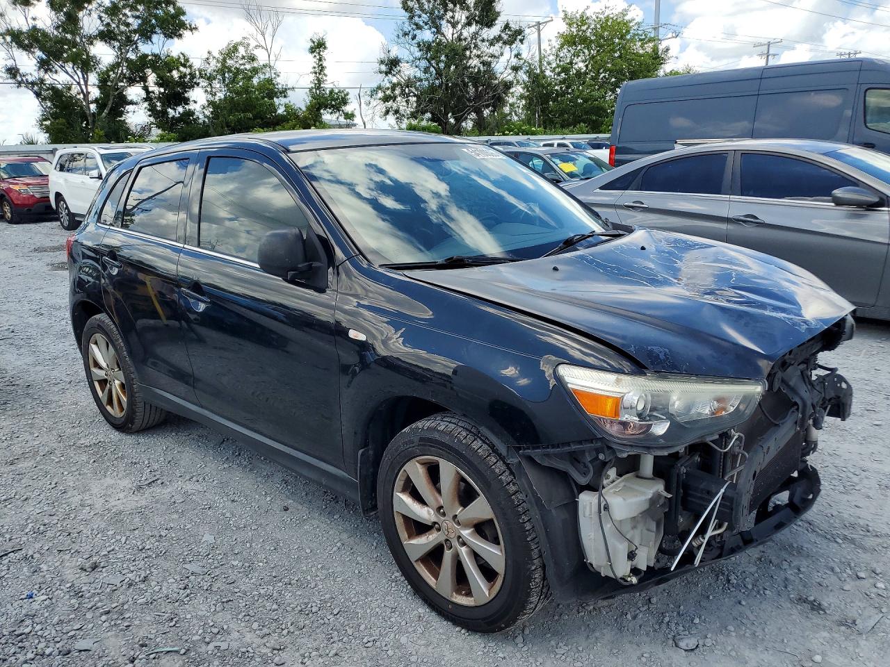 2015 Mitsubishi Outlander Sport Se Black vin: 4A4AP4AU5FE035372