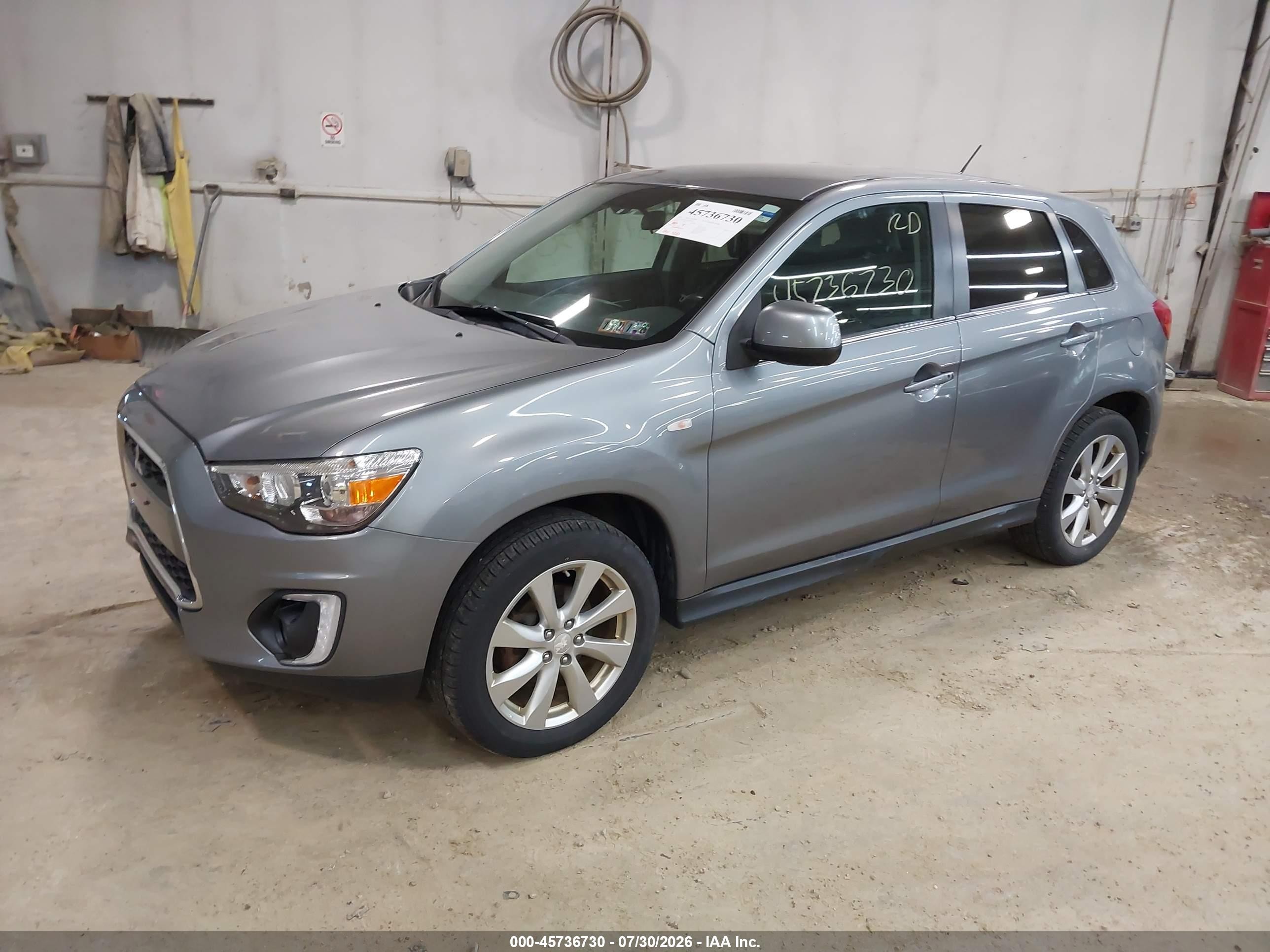 2015 Mitsubishi Outlander Sport Se Silver vin: 4A4AP4AU5FE054956