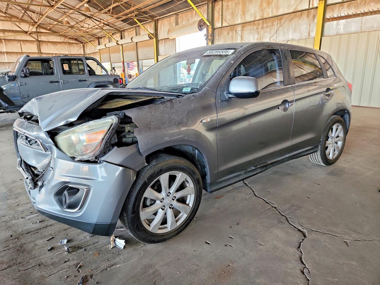 2013 Mitsubishi Outlander Sport Se Gray vin: 4A4AP4AU6DE001387