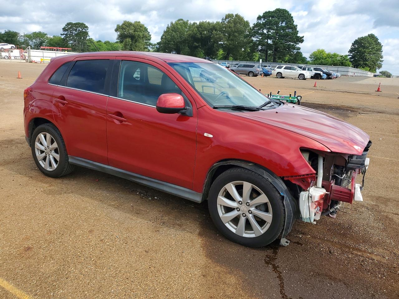 2013 Mitsubishi Outlander Sport Se Red vin: 4A4AP4AU6DE021591