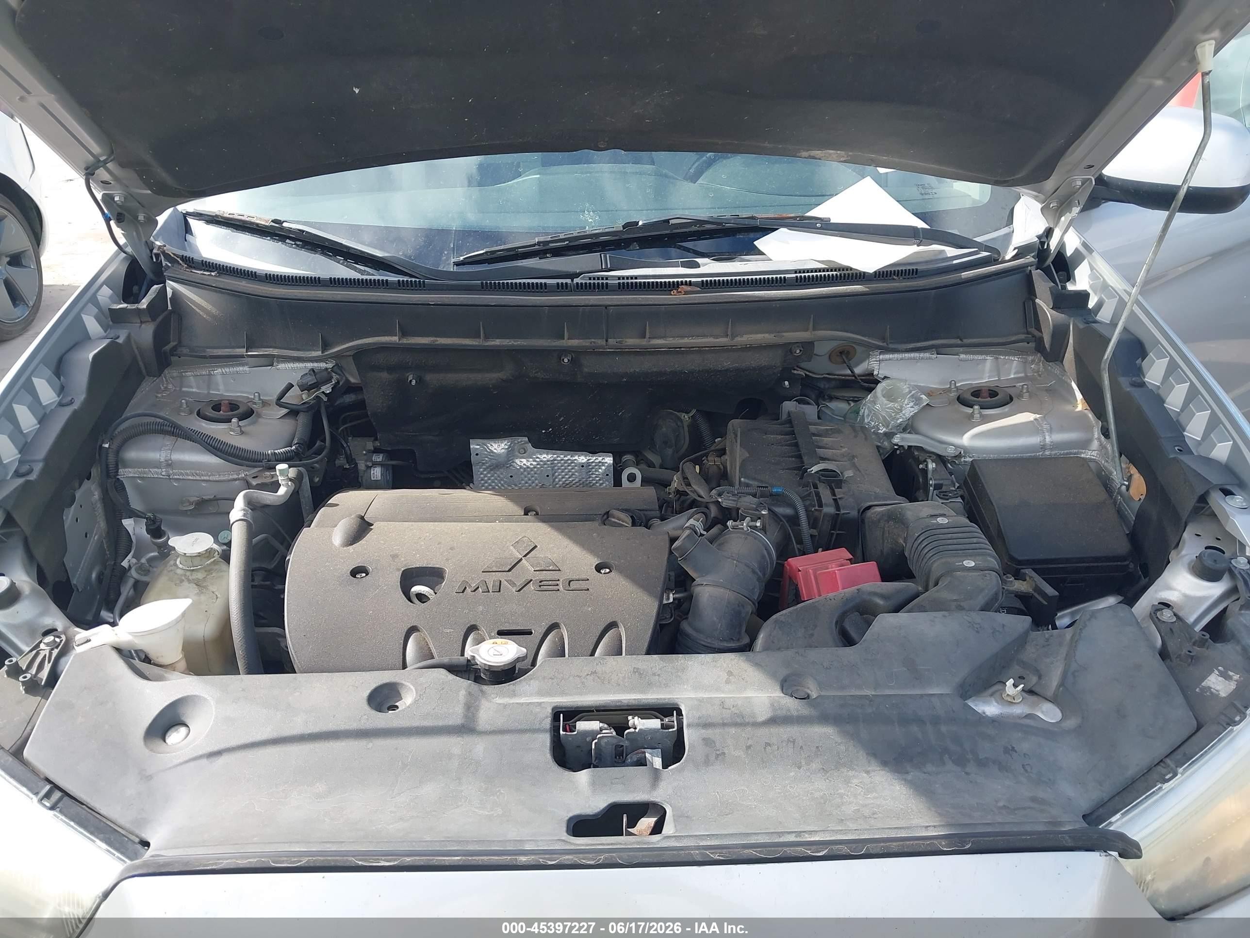 2015 Mitsubishi Outlander Sport Se Серебряный vin: 4A4AP4AU6FE061835