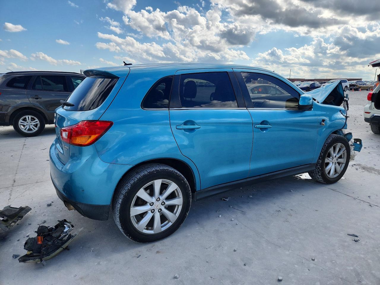 2013 Mitsubishi Outlander Sport Se Blue vin: 4A4AP4AU7DE020773