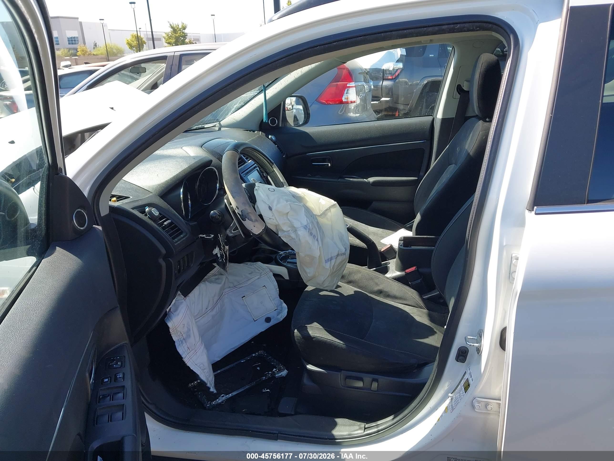 2014 Mitsubishi Outlander Sport Se White vin: 4A4AP4AU7EE003845