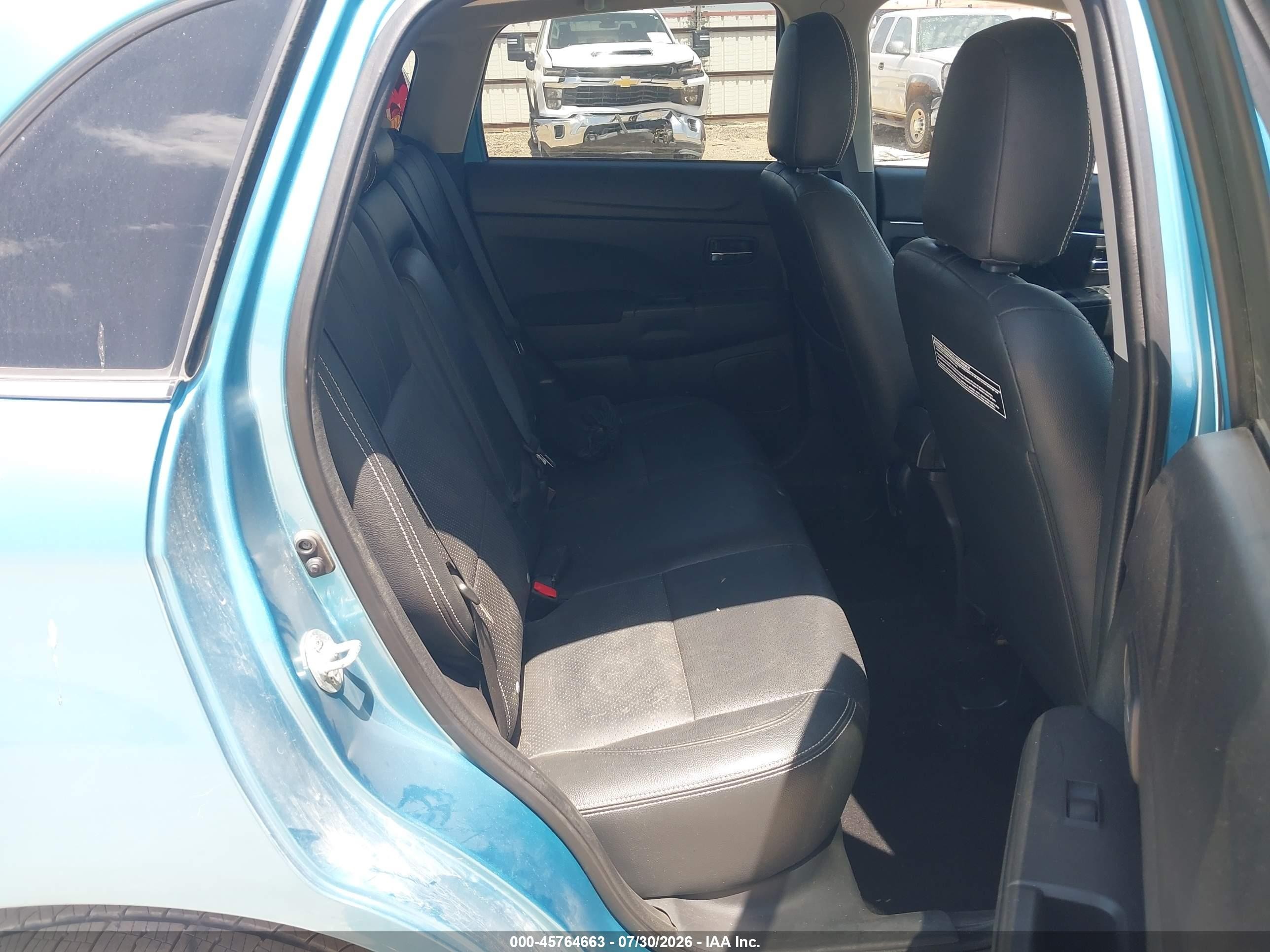 2014 Mitsubishi Outlander Sport Se Бирюзовый vin: 4A4AP4AU7EE012397